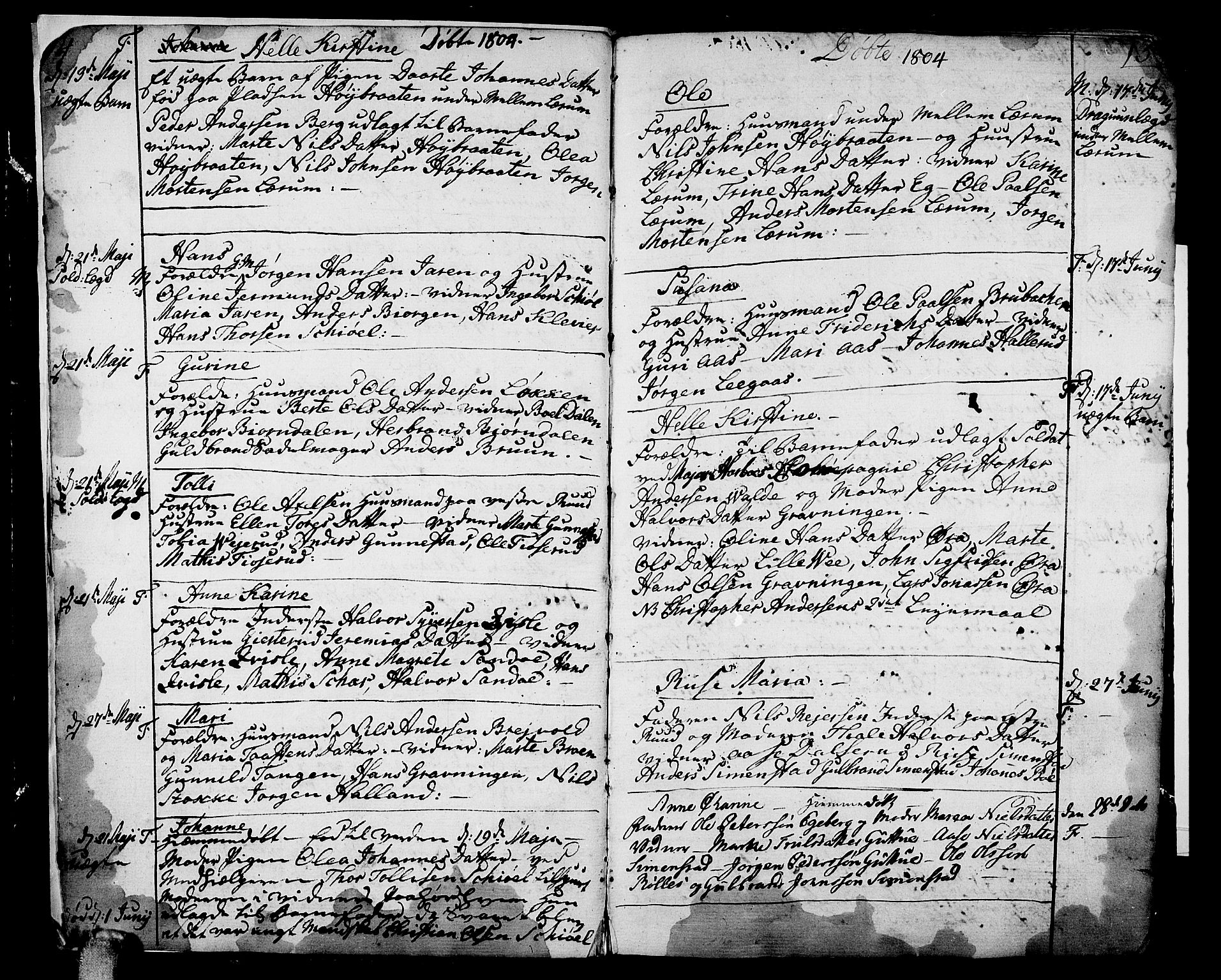 Sande Kirkebøker, AV/SAKO-A-53/F/Fa/L0002: Parish register (official) no. 2, 1804-1814, p. 6-7