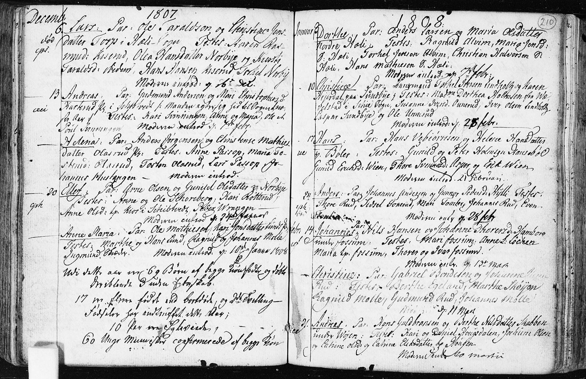 Spydeberg prestekontor Kirkebøker, AV/SAO-A-10924/F/Fa/L0003: Parish register (official) no. I 3, 1778-1814, p. 210