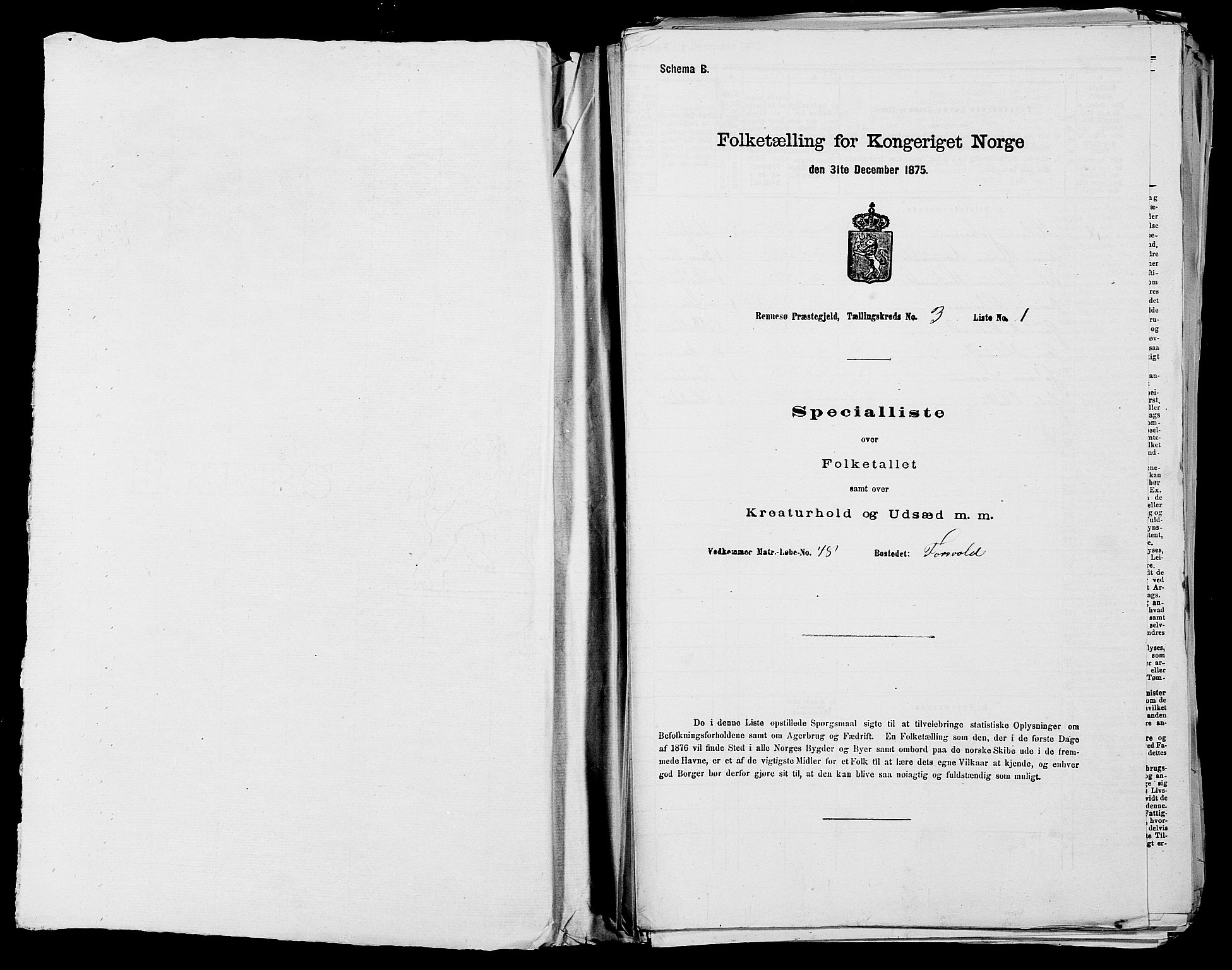 SAST, 1875 census for 1142P Rennesøy, 1875, p. 284