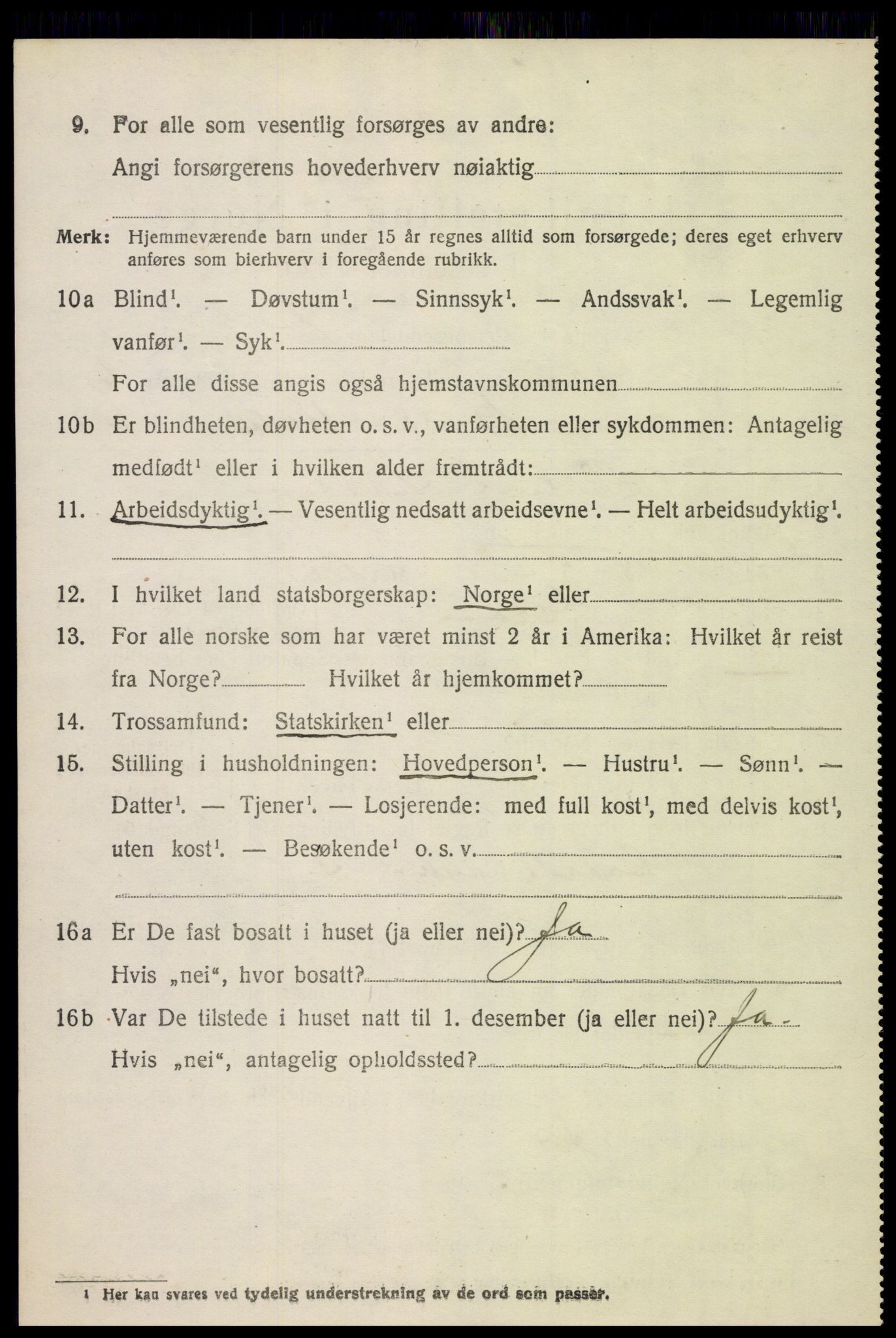 SAH, 1920 census for Gran, 1920, p. 8548