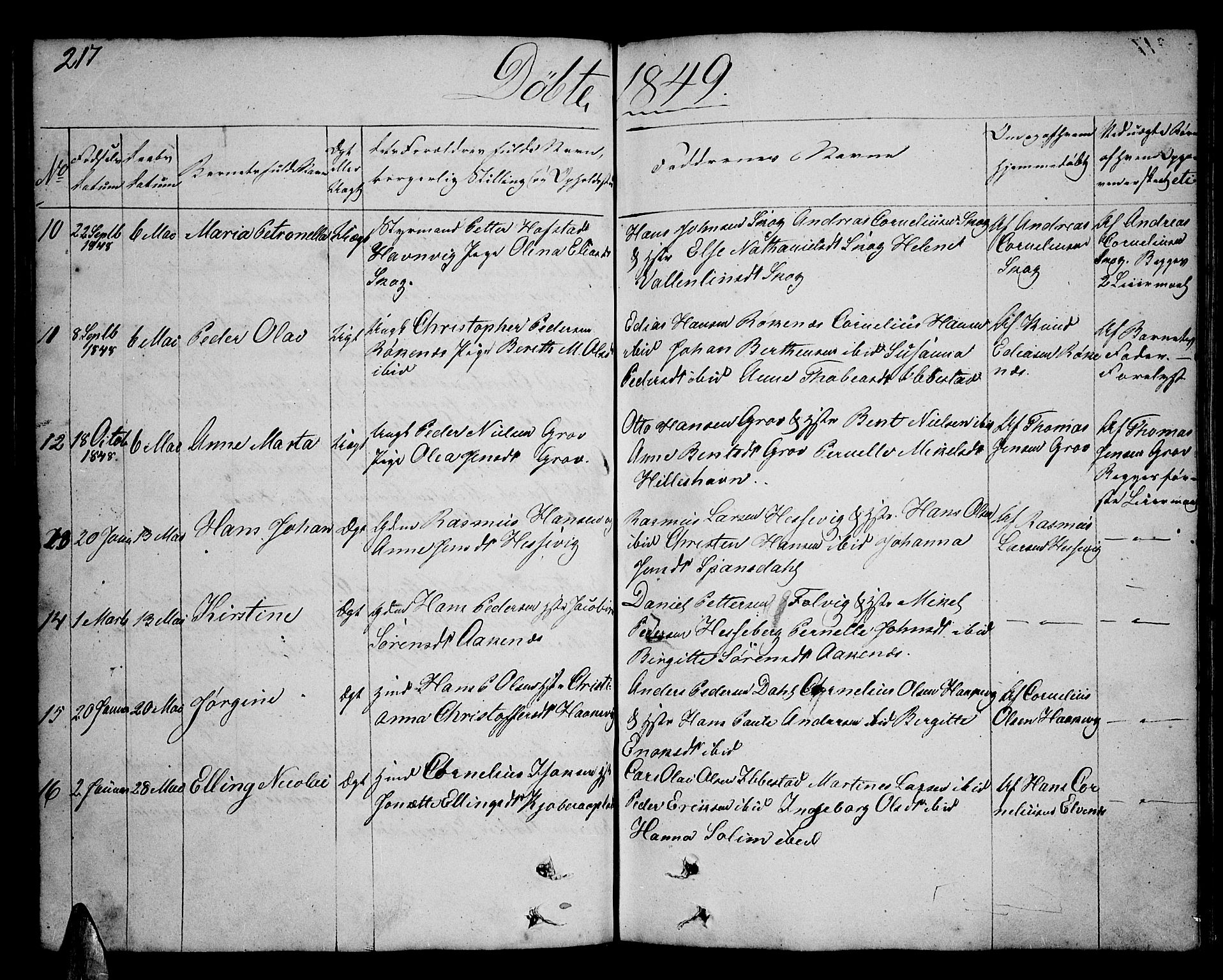 Ibestad sokneprestembete, AV/SATØ-S-0077/H/Ha/Hab/L0003klokker: Parish register (copy) no. 3, 1833-1852, p. 217