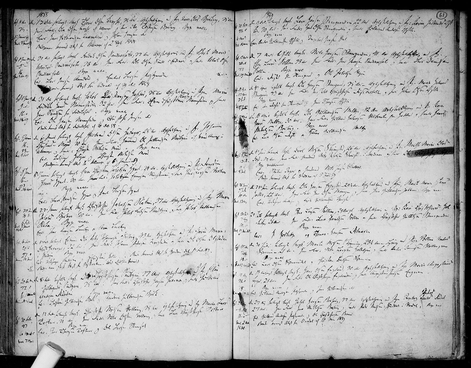 Nannestad prestekontor Kirkebøker, AV/SAO-A-10414a/F/Fa/L0003: Parish register (official) no. I 3, 1716-1729, p. 61