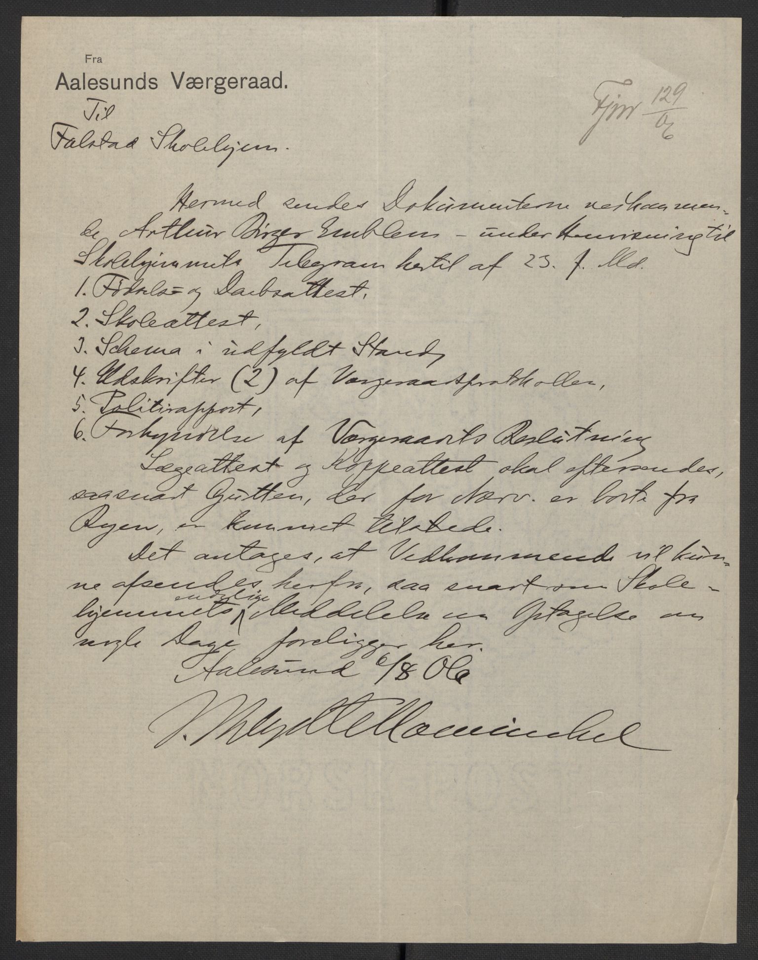 Falstad skolehjem, AV/RA-S-1676/E/Eb/L0007: Elevmapper løpenr. 146-168, 1905-1911, p. 155