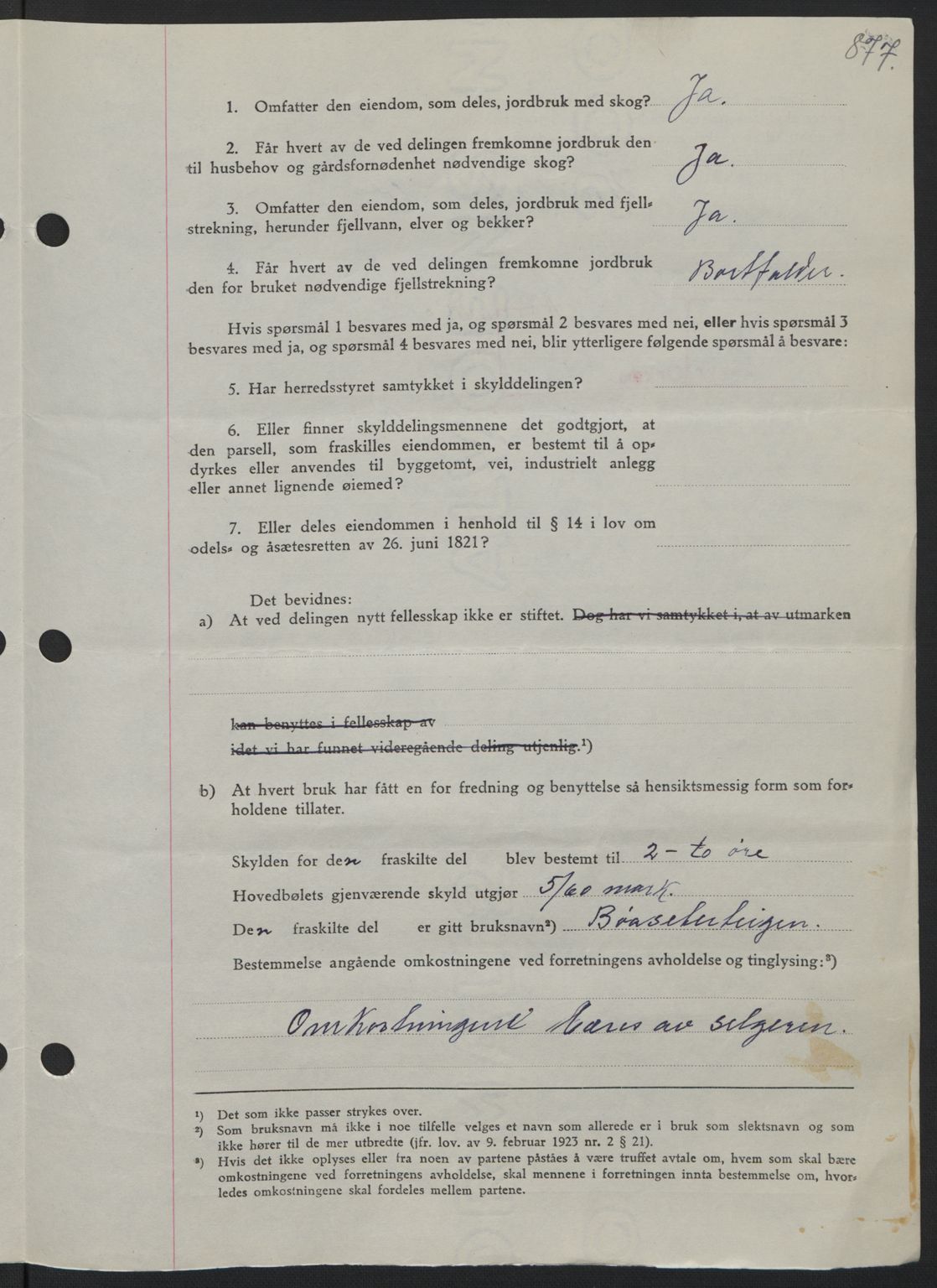 Orkdal sorenskriveri, SAT/A-4169/1/2/2C: Mortgage book no. A, 1947-1947, Diary no: : 1635/1947