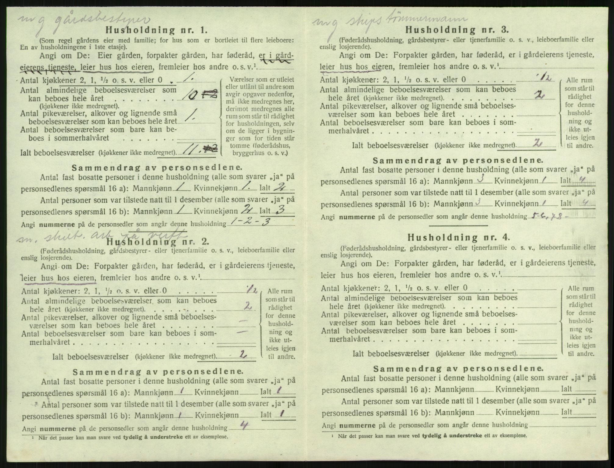 SAK, 1920 census for Fjære, 1920, p. 2044