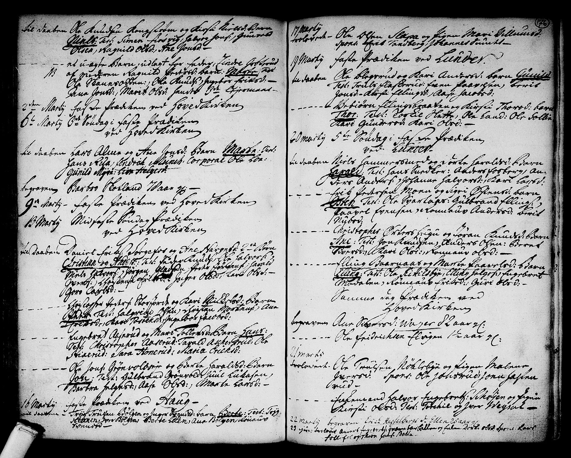 Norderhov kirkebøker, SAKO/A-237/F/Fa/L0004: Parish register (official) no. 4, 1758-1774, p. 176