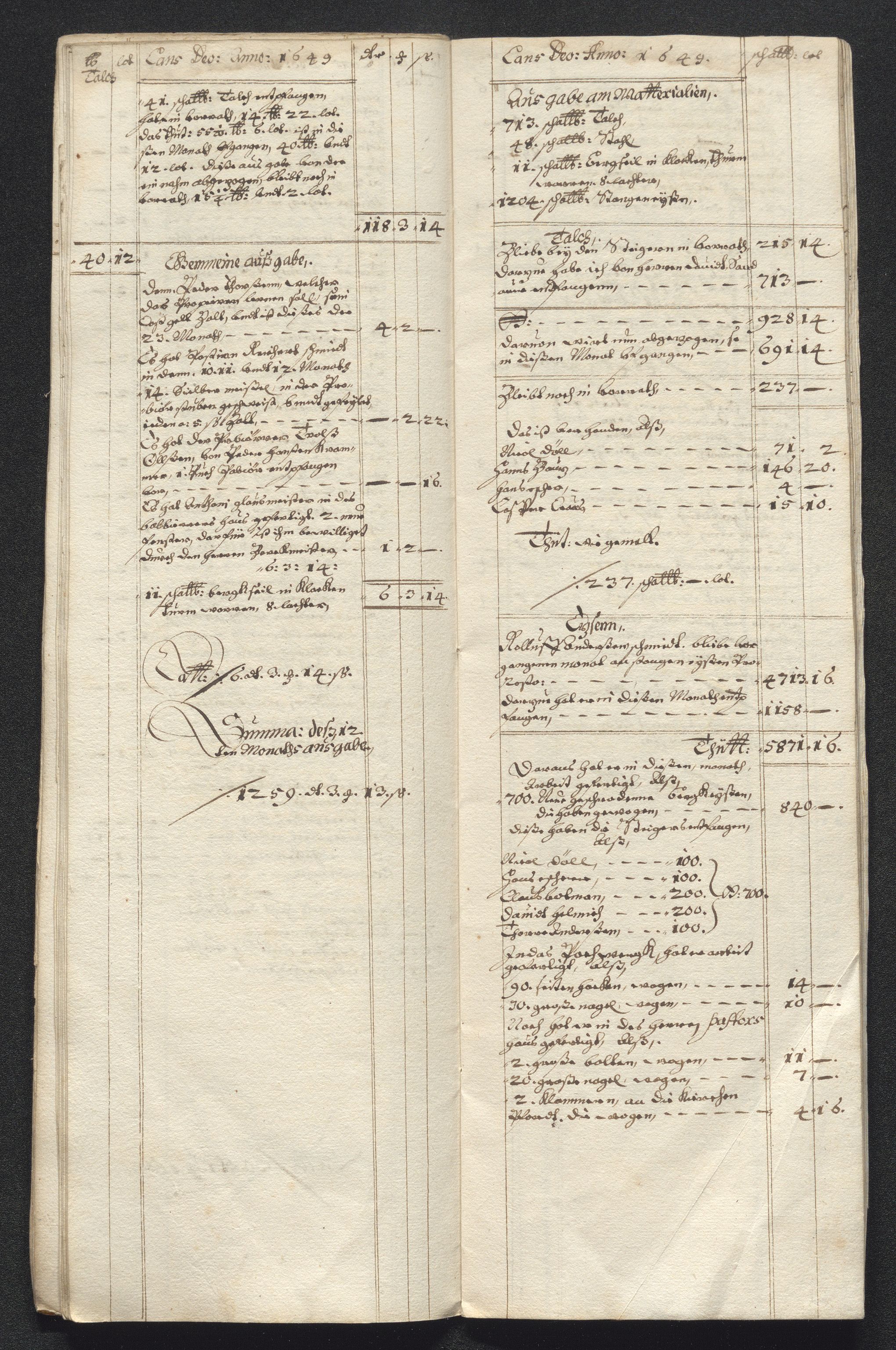 Kongsberg Sølvverk 1623-1816, AV/SAKO-EA-3135/001/D/Dc/Dcd/L0023: Utgiftsregnskap for gruver m.m., 1649, p. 410