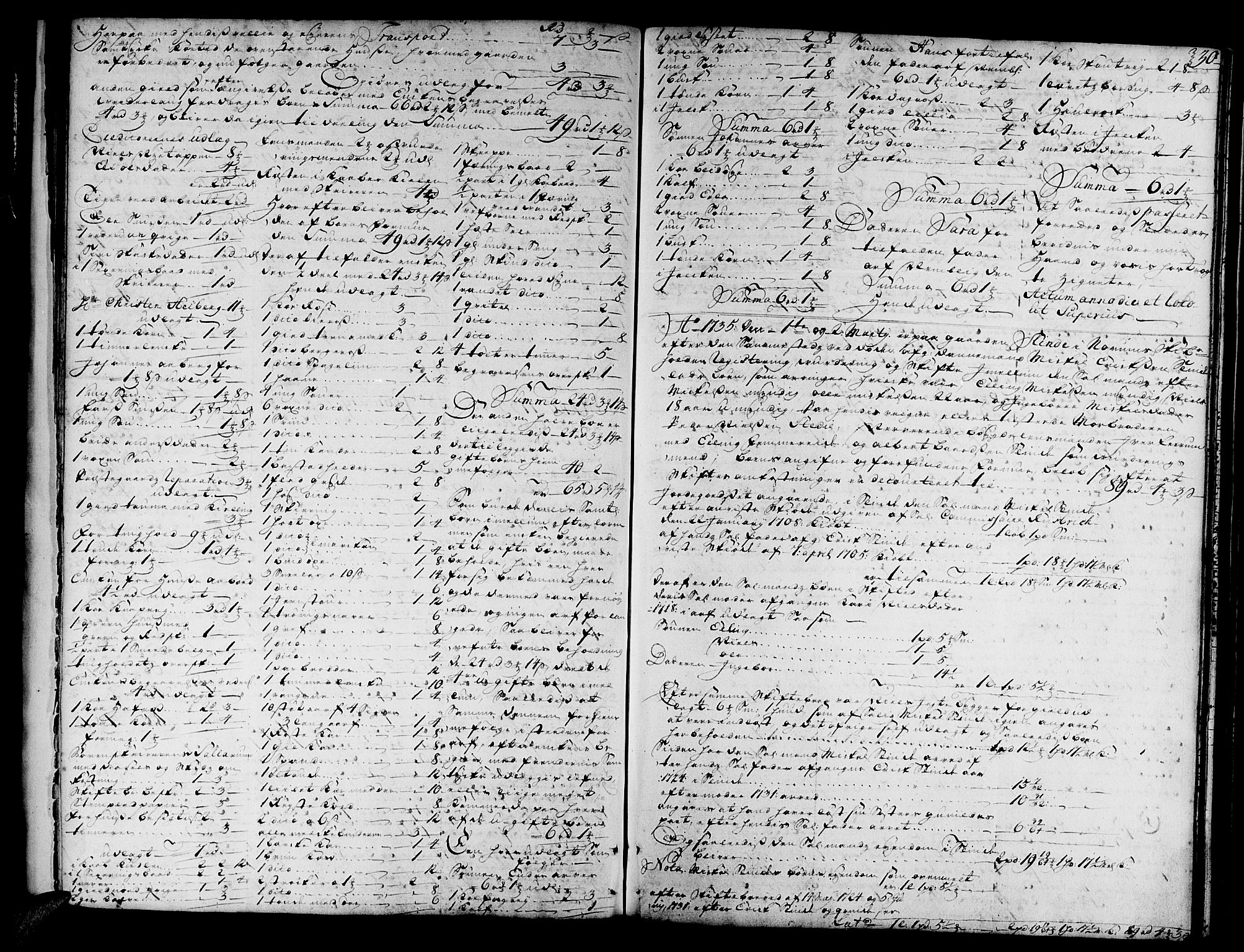 Indre Sogn tingrett, AV/SAB-A-3301/1/H/Ha/L0005a: Skifteprotokoll 5a, 1735-1741, p. 29b-30a