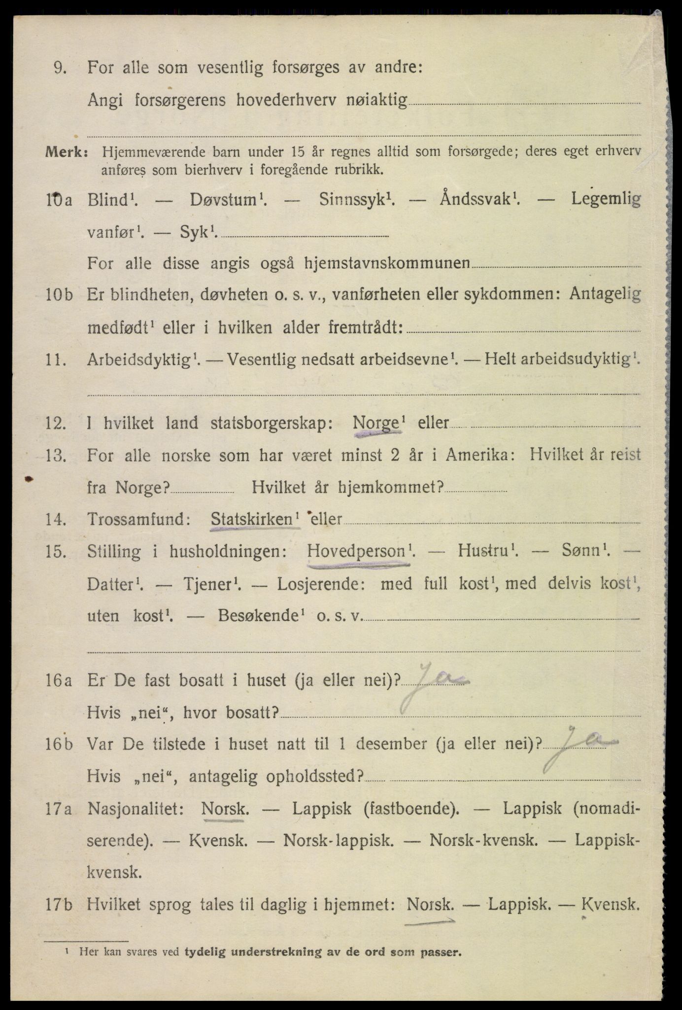 SAT, 1920 census for Bø, 1920, p. 4331