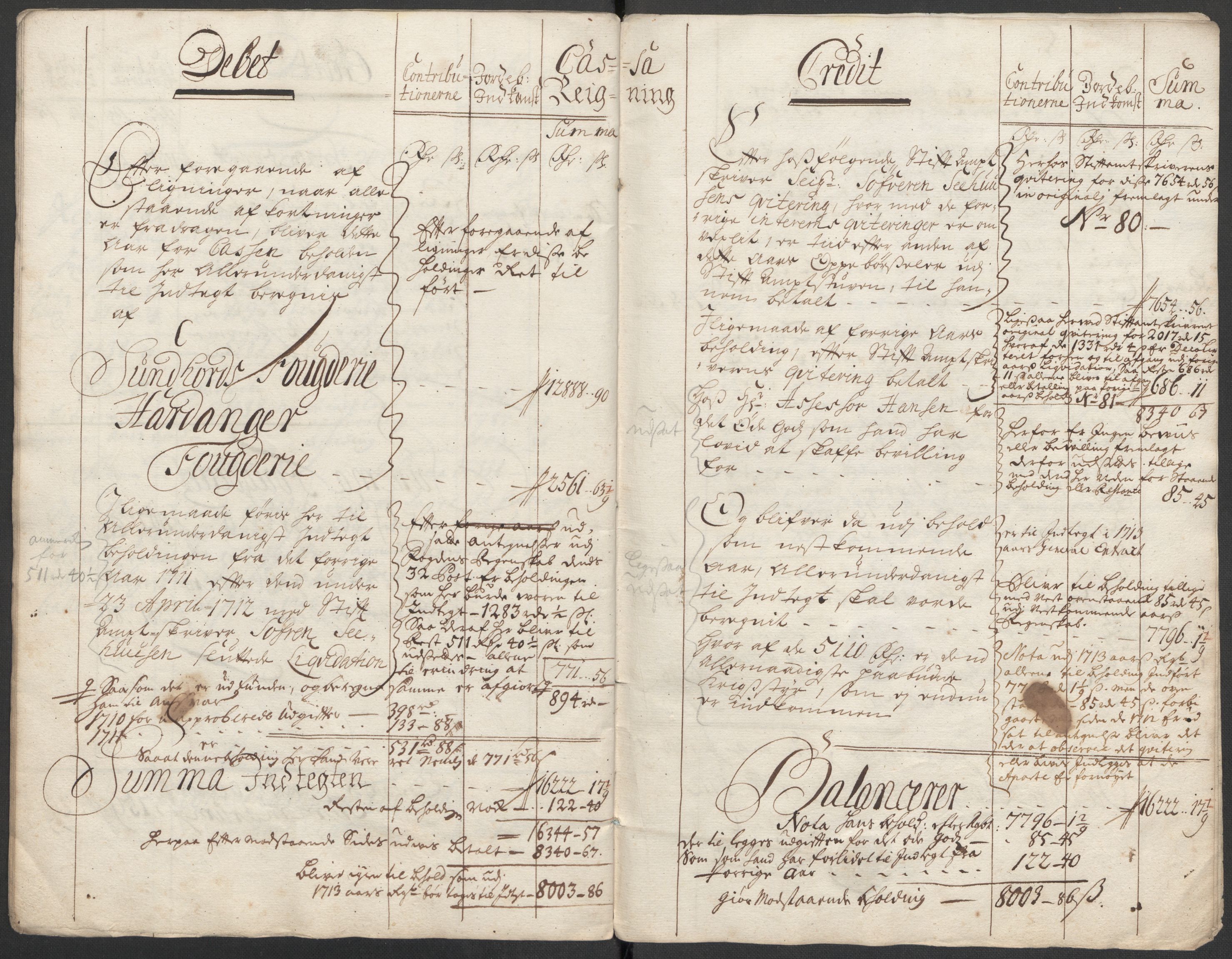 Rentekammeret inntil 1814, Reviderte regnskaper, Fogderegnskap, AV/RA-EA-4092/R48/L2988: Fogderegnskap Sunnhordland og Hardanger, 1712, p. 24