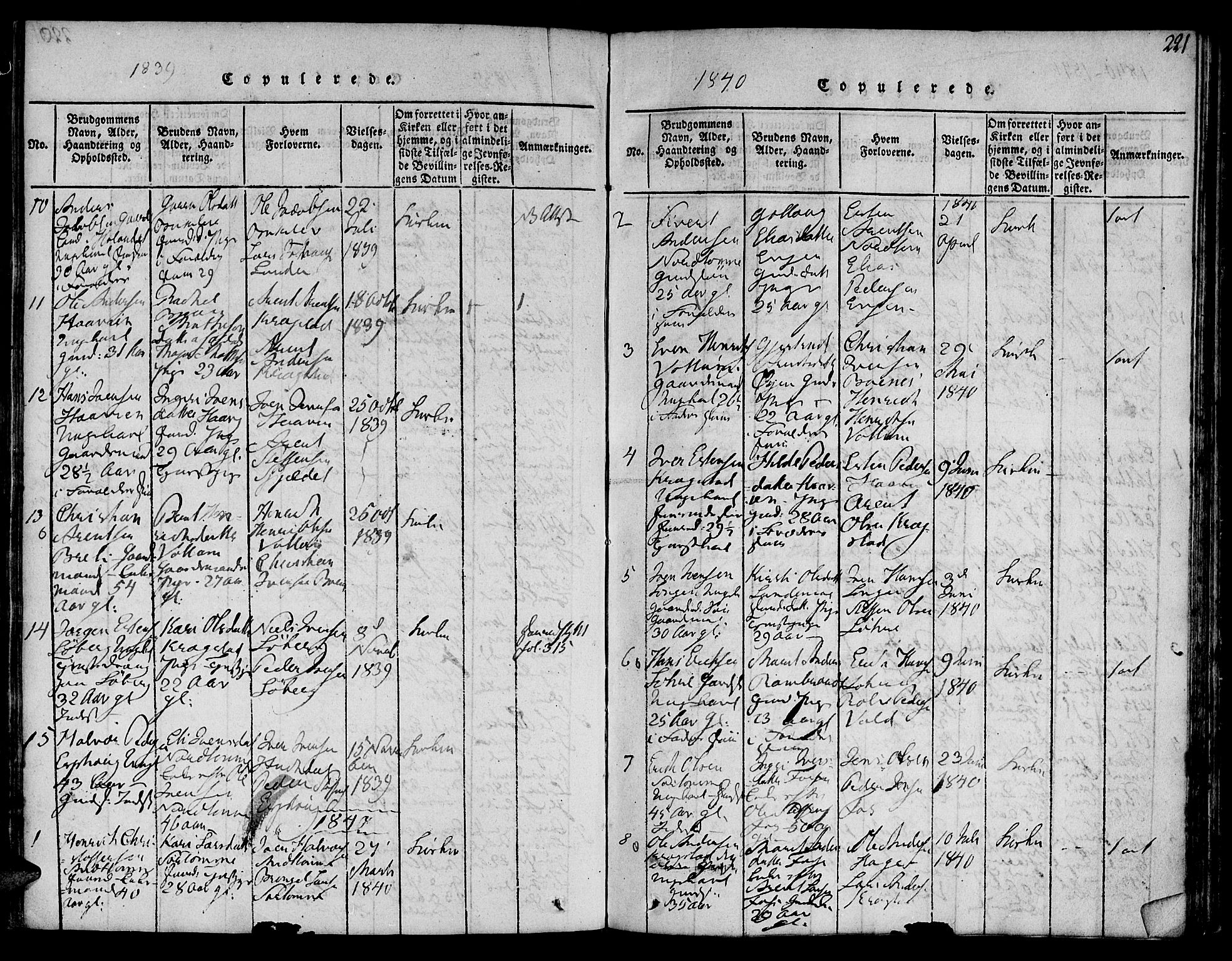 Ministerialprotokoller, klokkerbøker og fødselsregistre - Sør-Trøndelag, SAT/A-1456/692/L1102: Parish register (official) no. 692A02, 1816-1842, p. 221