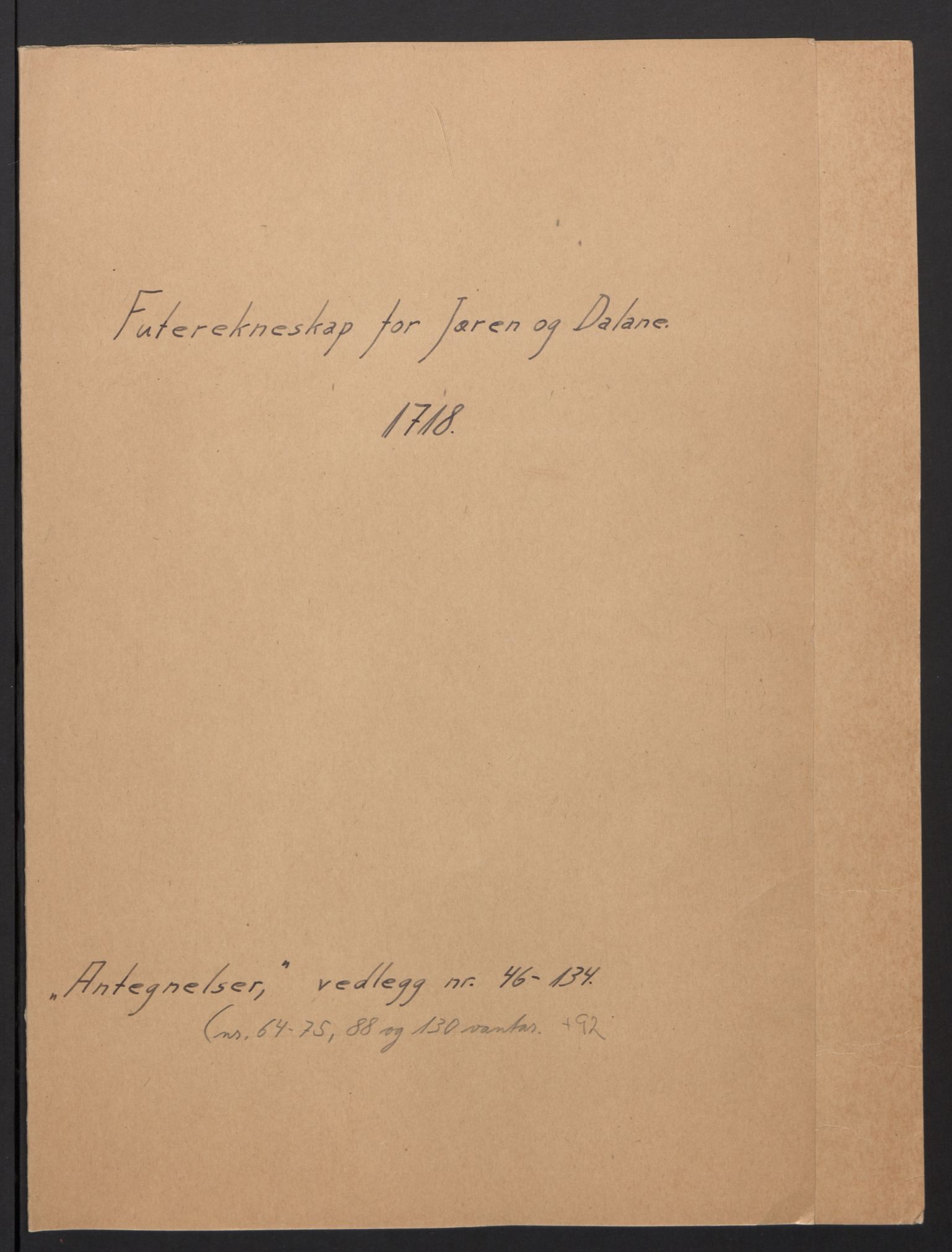 Rentekammeret inntil 1814, Reviderte regnskaper, Fogderegnskap, AV/RA-EA-4092/R46/L2744: Fogderegnskap Jæren og Dalane, 1718, p. 179