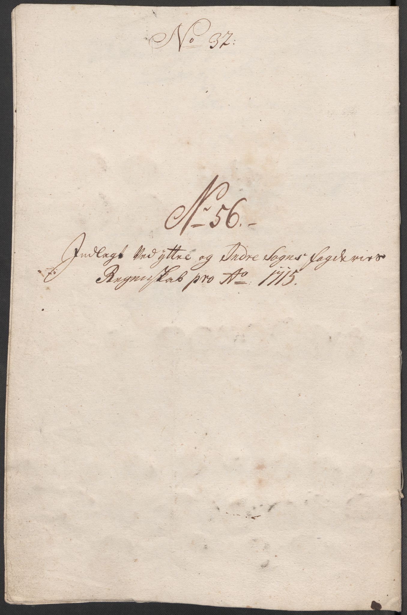 Rentekammeret inntil 1814, Reviderte regnskaper, Fogderegnskap, RA/EA-4092/R52/L3320: Fogderegnskap Sogn, 1715-1716, p. 270