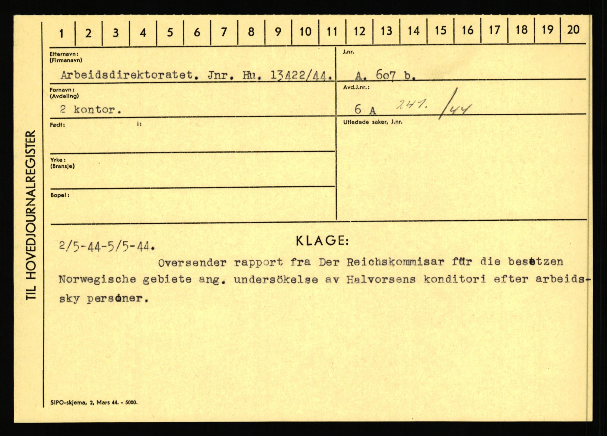 Statspolitiet - Hovedkontoret / Osloavdelingen, AV/RA-S-1329/C/Ca/L0001: Aabakken - Armann, 1943-1945, p. 4778