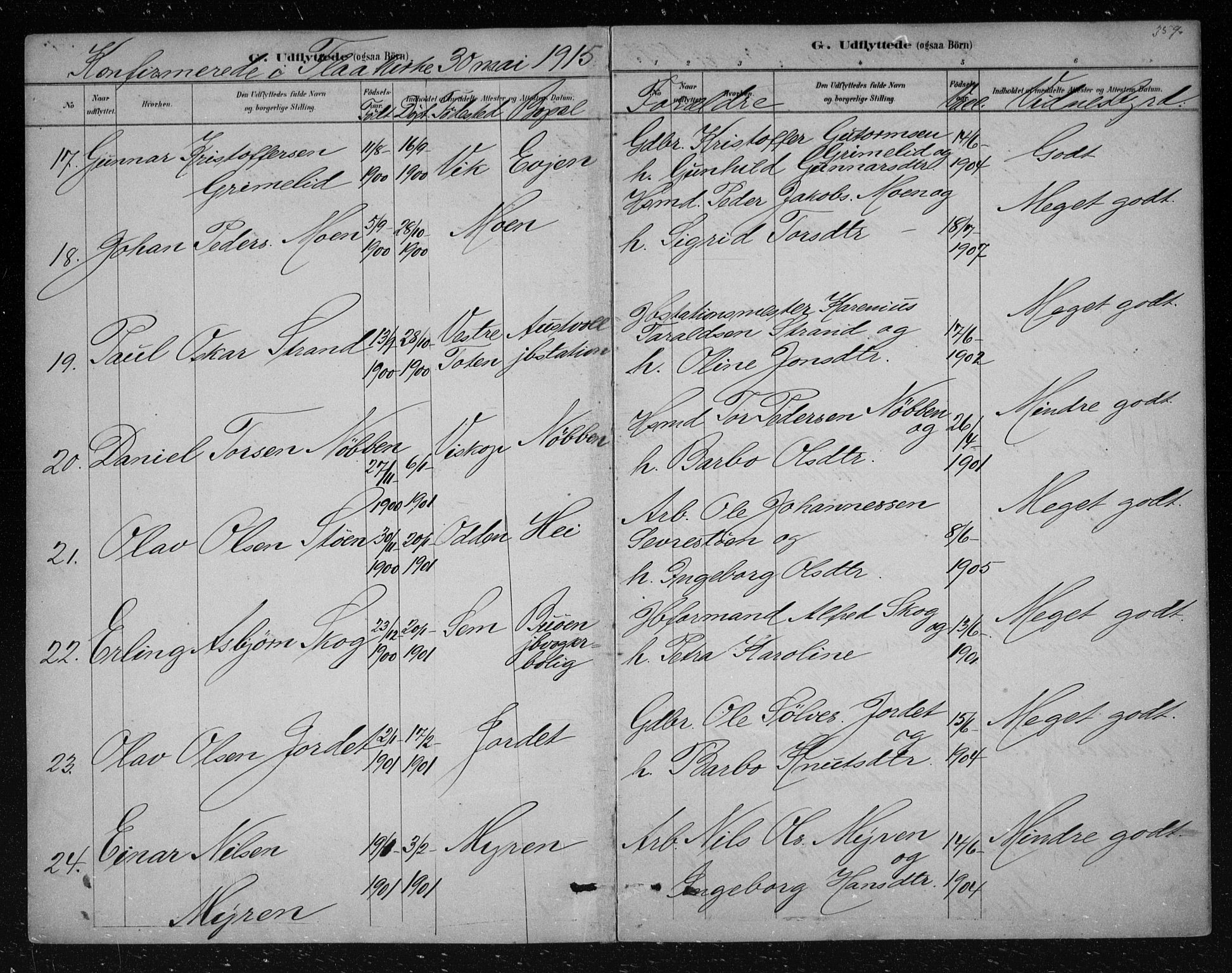 Nes kirkebøker, AV/SAKO-A-236/F/Fa/L0012: Parish register (official) no. 12, 1881-1917, p. 359