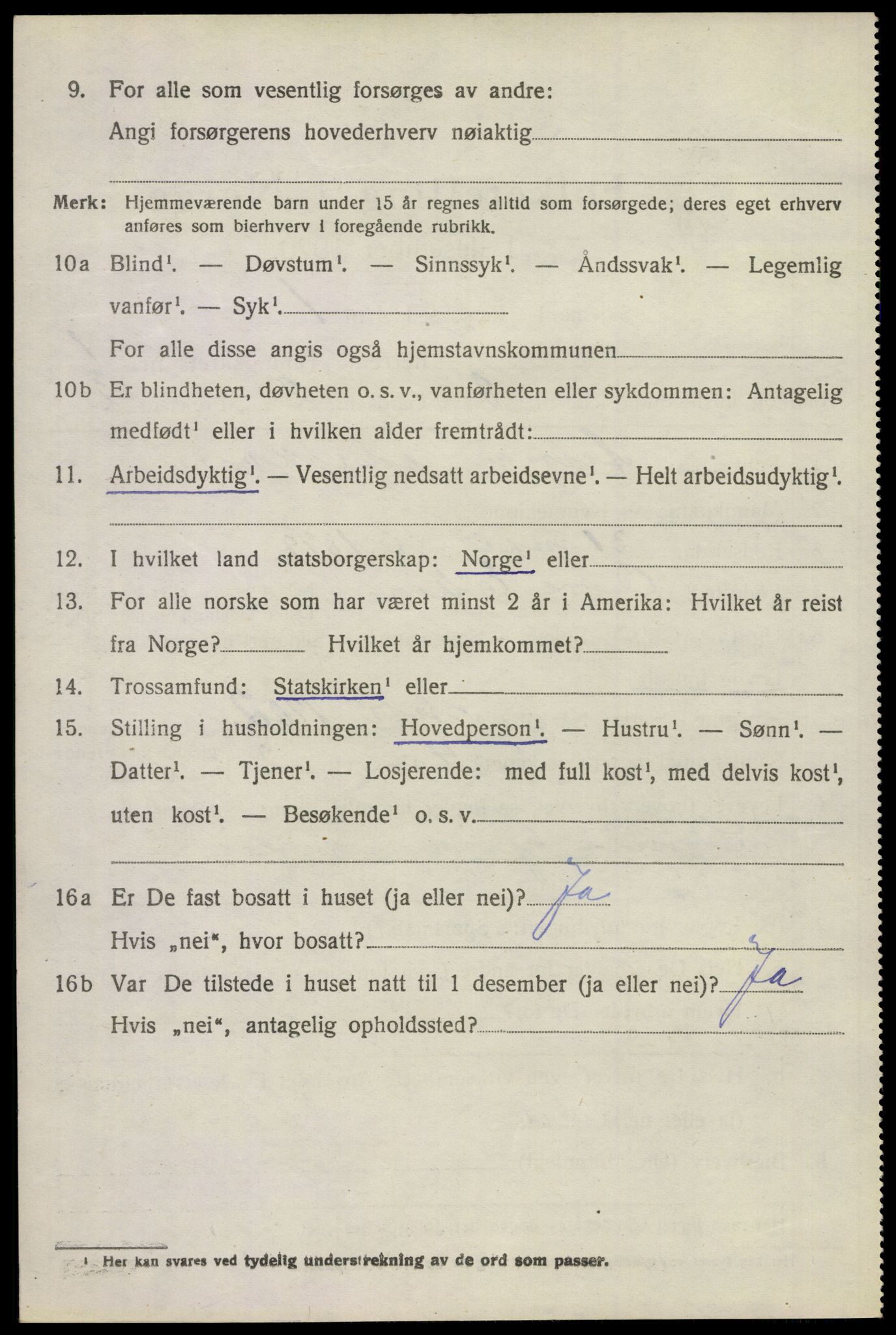 SAKO, 1920 census for Stokke, 1920, p. 2099