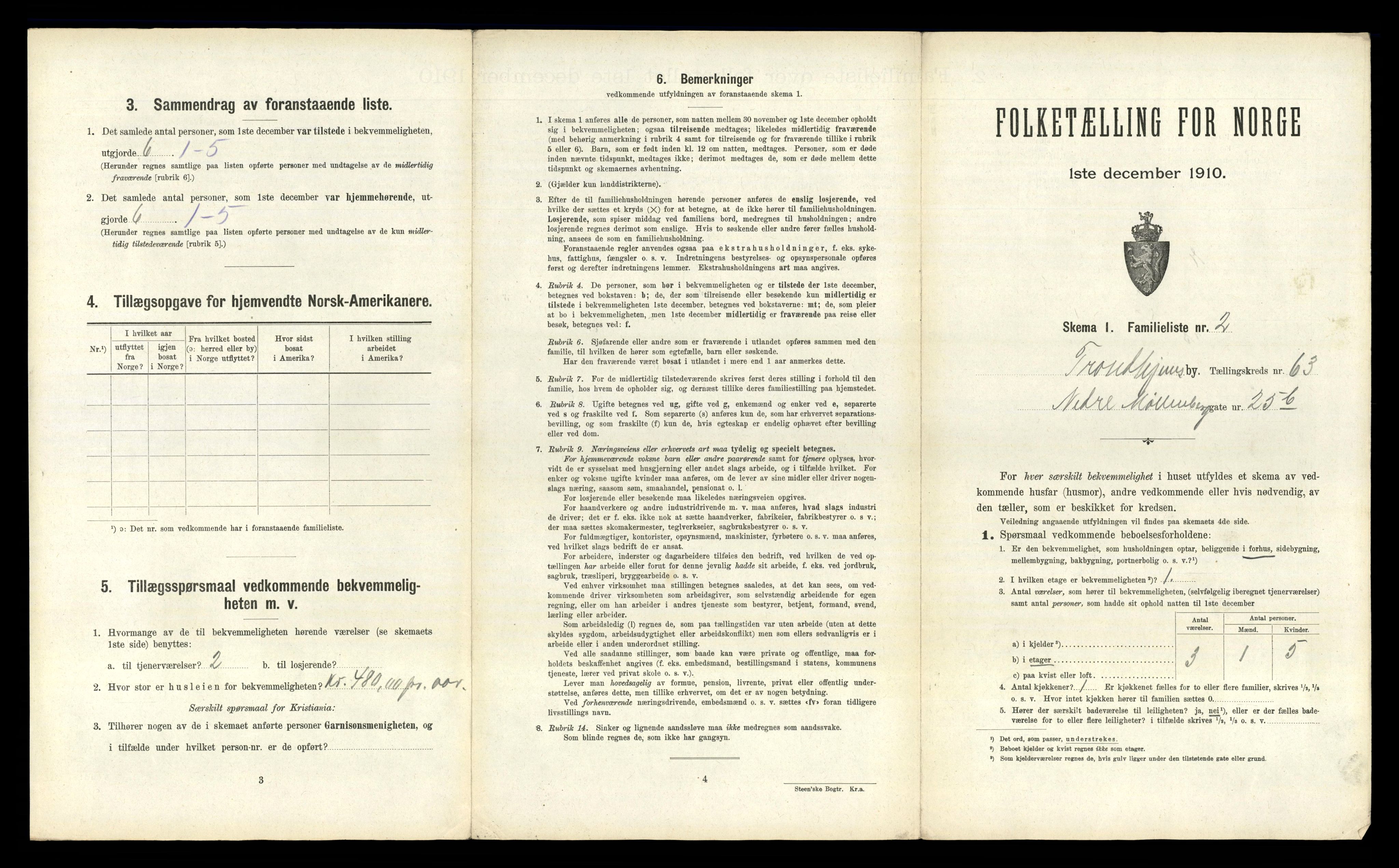 RA, 1910 census for Trondheim, 1910, p. 17227