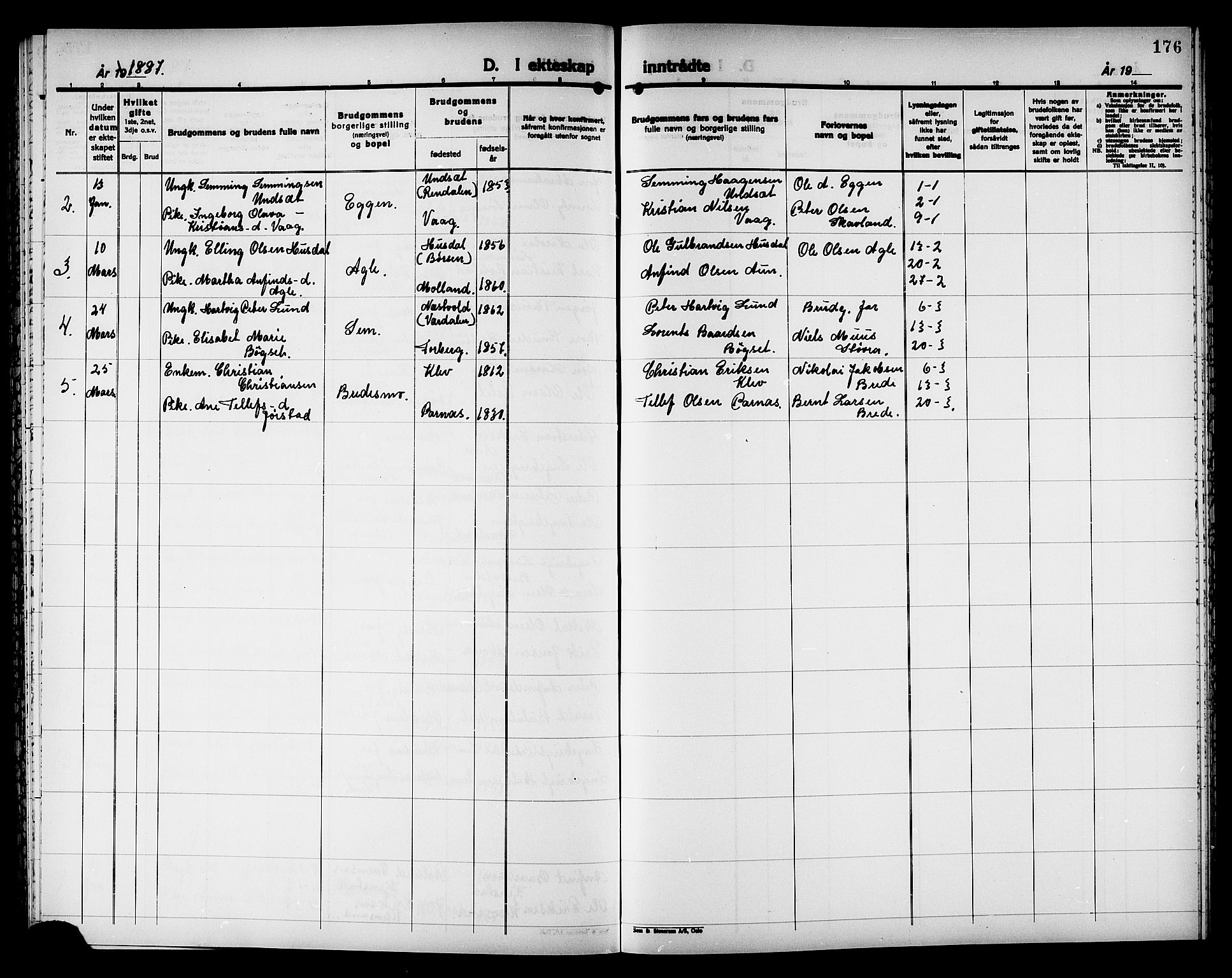 Ministerialprotokoller, klokkerbøker og fødselsregistre - Nord-Trøndelag, SAT/A-1458/749/L0486: Parish register (official) no. 749D02, 1873-1887, p. 176