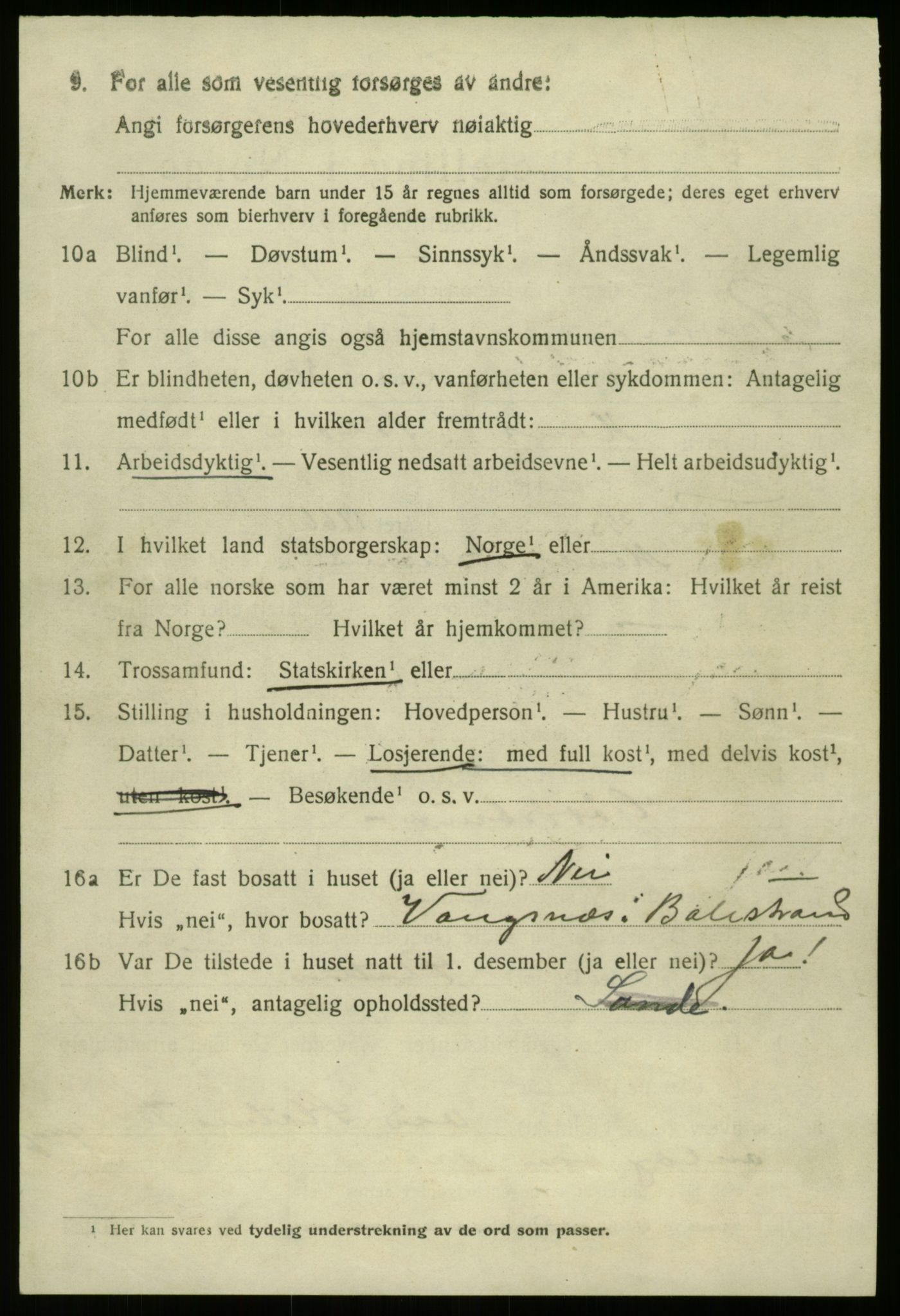 SAB, 1920 census for Bremanger, 1920, p. 5817