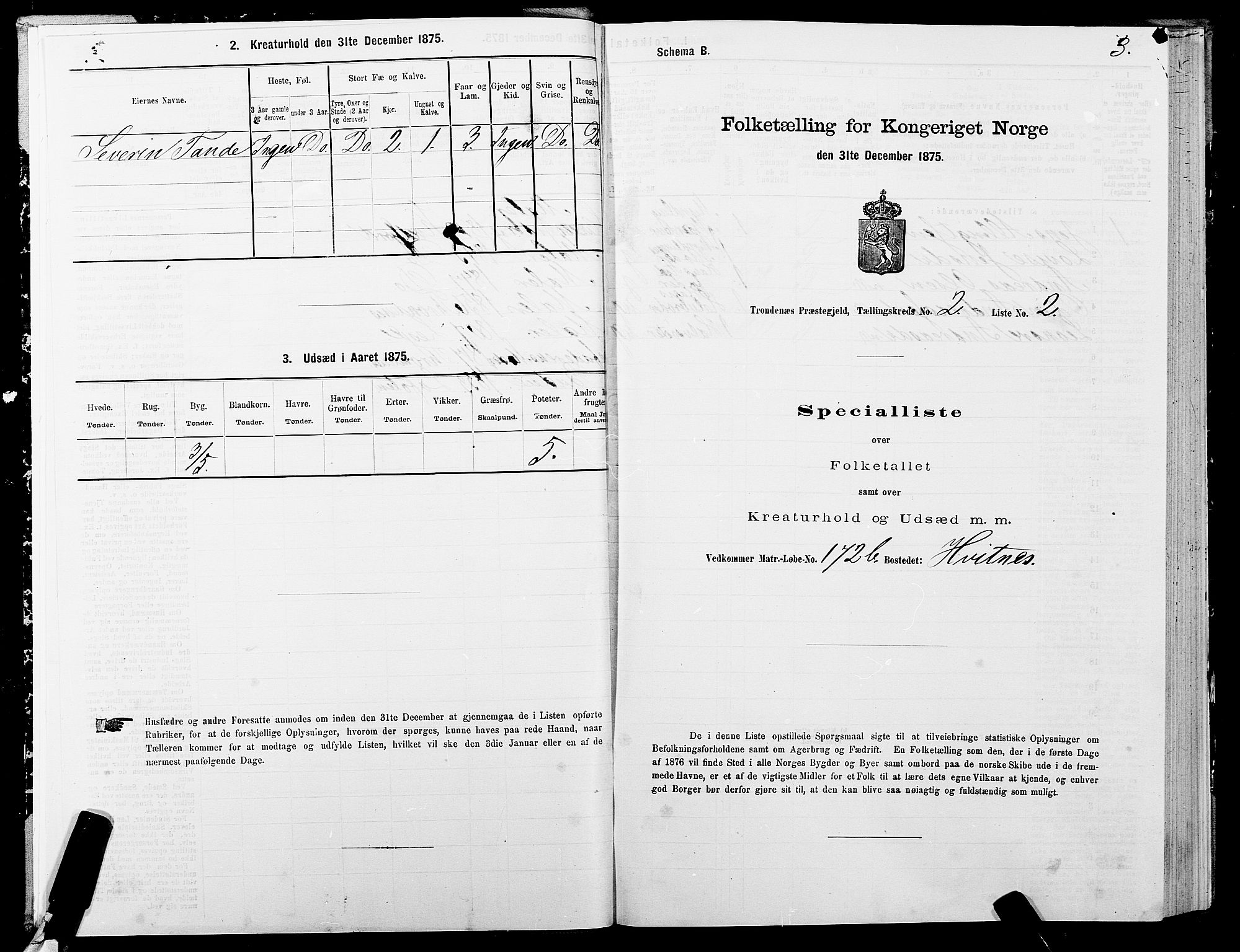 SATØ, 1875 census for 1914P Trondenes, 1875, p. 2003