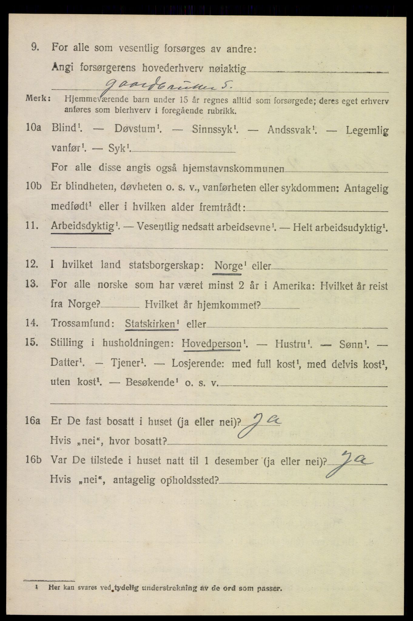 SAH, 1920 census for Nord-Aurdal, 1920, p. 6213