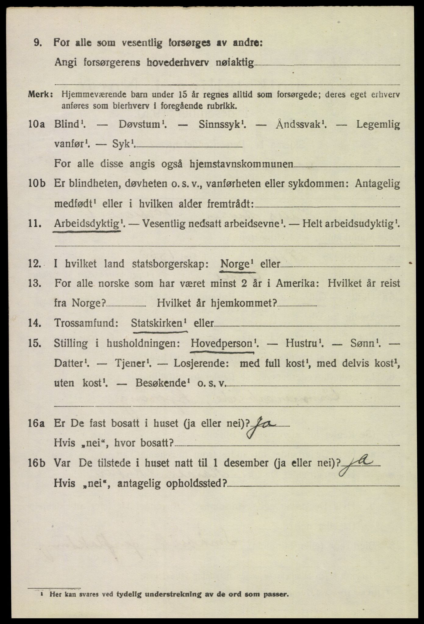 SAH, 1920 census for Grue, 1920, p. 13276