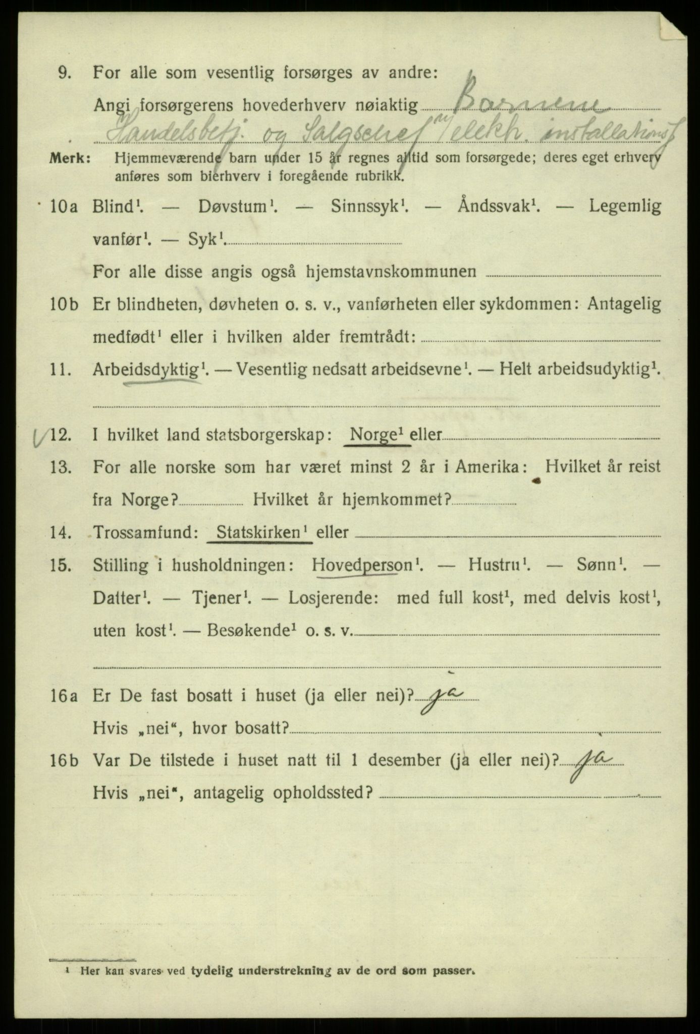 SAB, 1920 census for Bergen, 1920, p. 91772