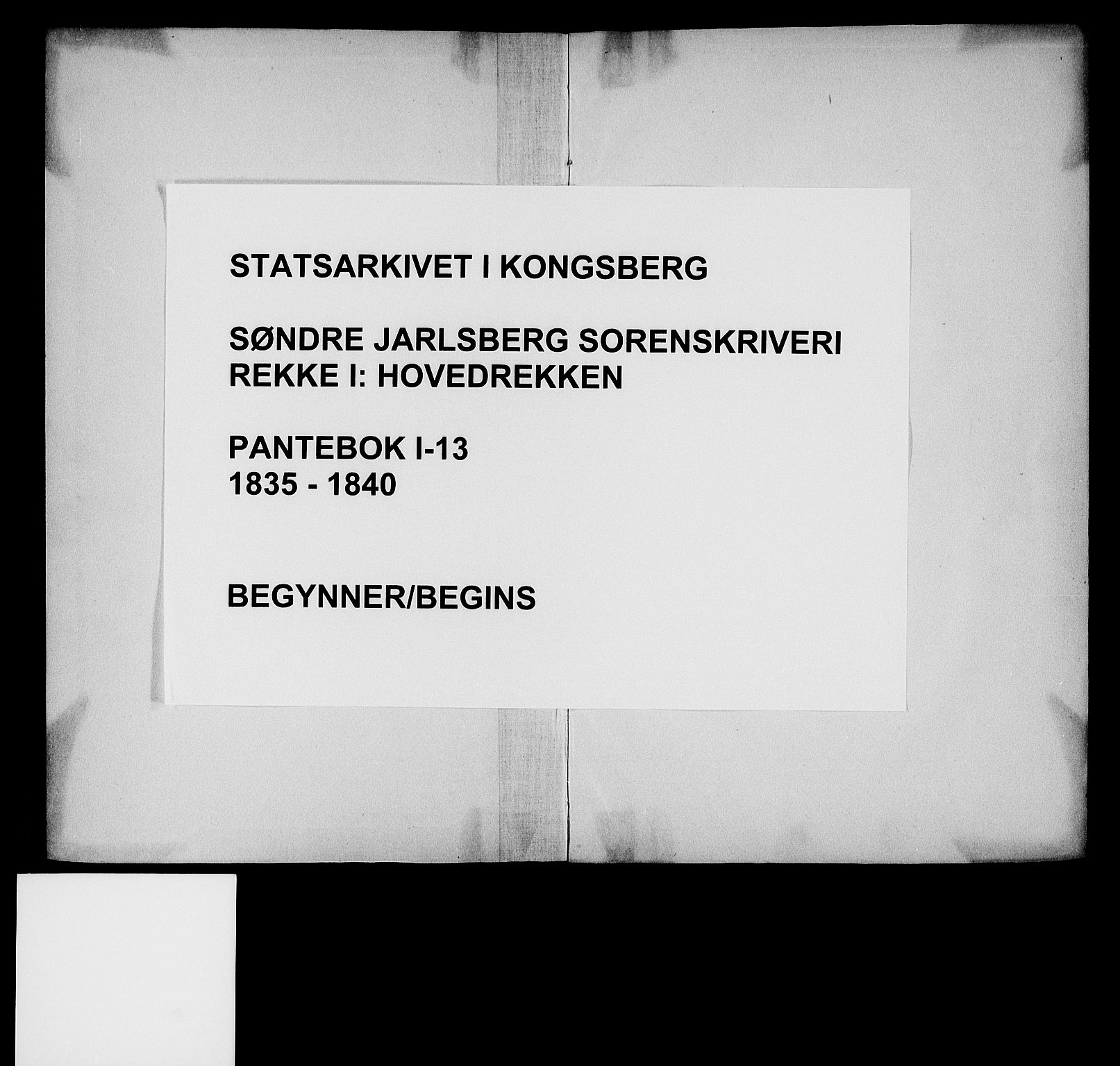 Søndre Jarlsberg sorenskriveri, SAKO/A-129/G/Ga/Gaa/L0013: Mortgage book no. I 13, 1835-1840