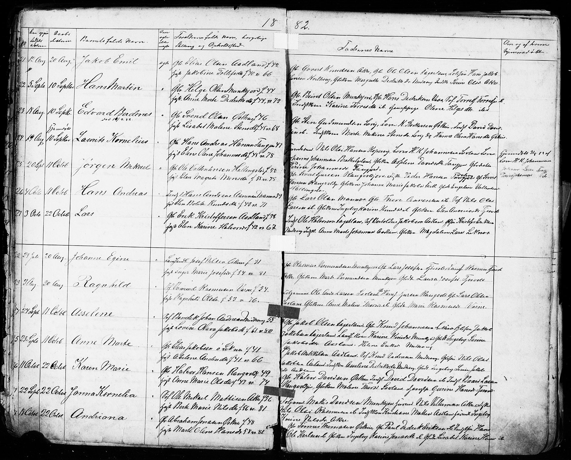 Kopervik sokneprestkontor, AV/SAST-A-101850/H/Ha/Hab/L0002: Parish register (copy) no. B 2, 1881-1905, p. 6