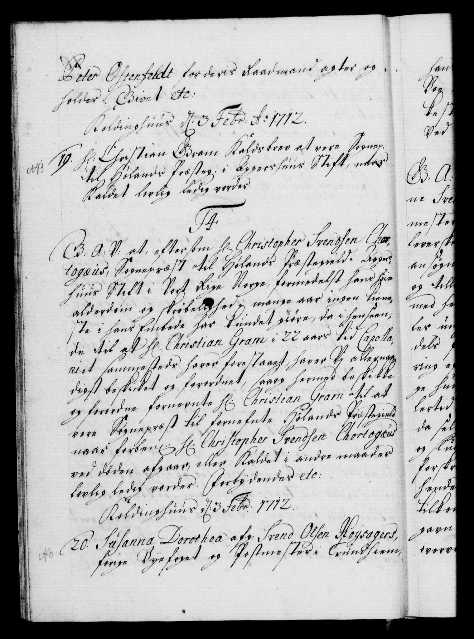 Danske Kanselli 1572-1799, AV/RA-EA-3023/F/Fc/Fca/Fcaa/L0021: Norske registre, 1712-1715, p. 10b