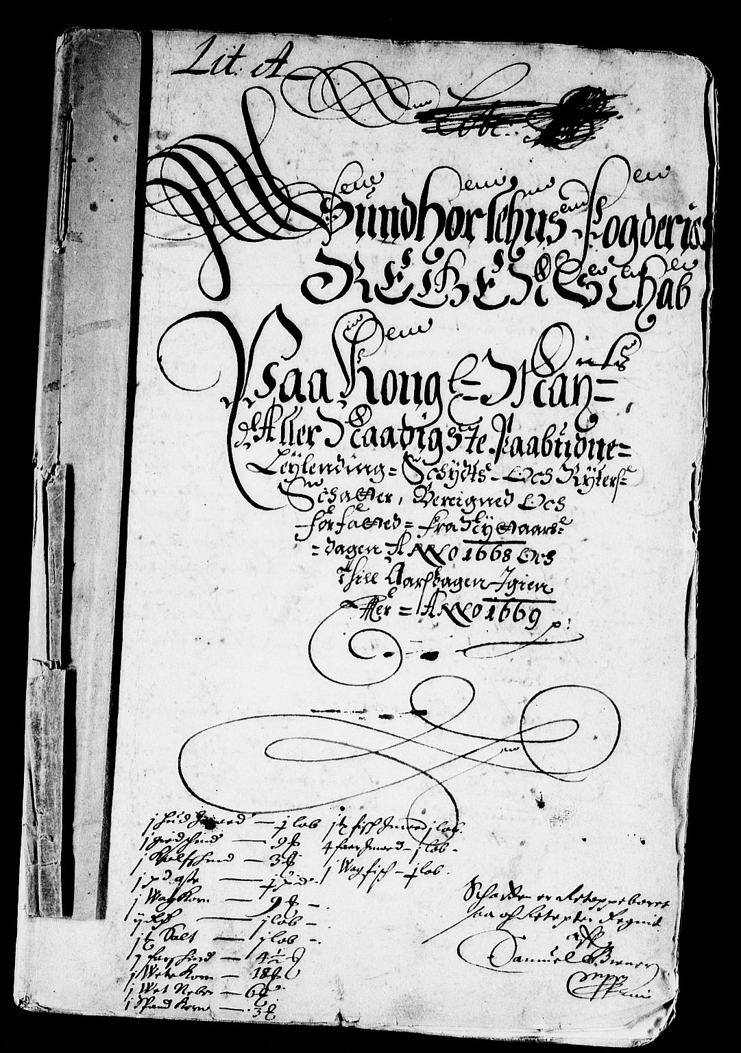 Rentekammeret inntil 1814, Reviderte regnskaper, Stiftamtstueregnskaper, Bergen stiftamt, AV/RA-EA-6043/R/Rc/L0027: Bergen stiftamt, 1668