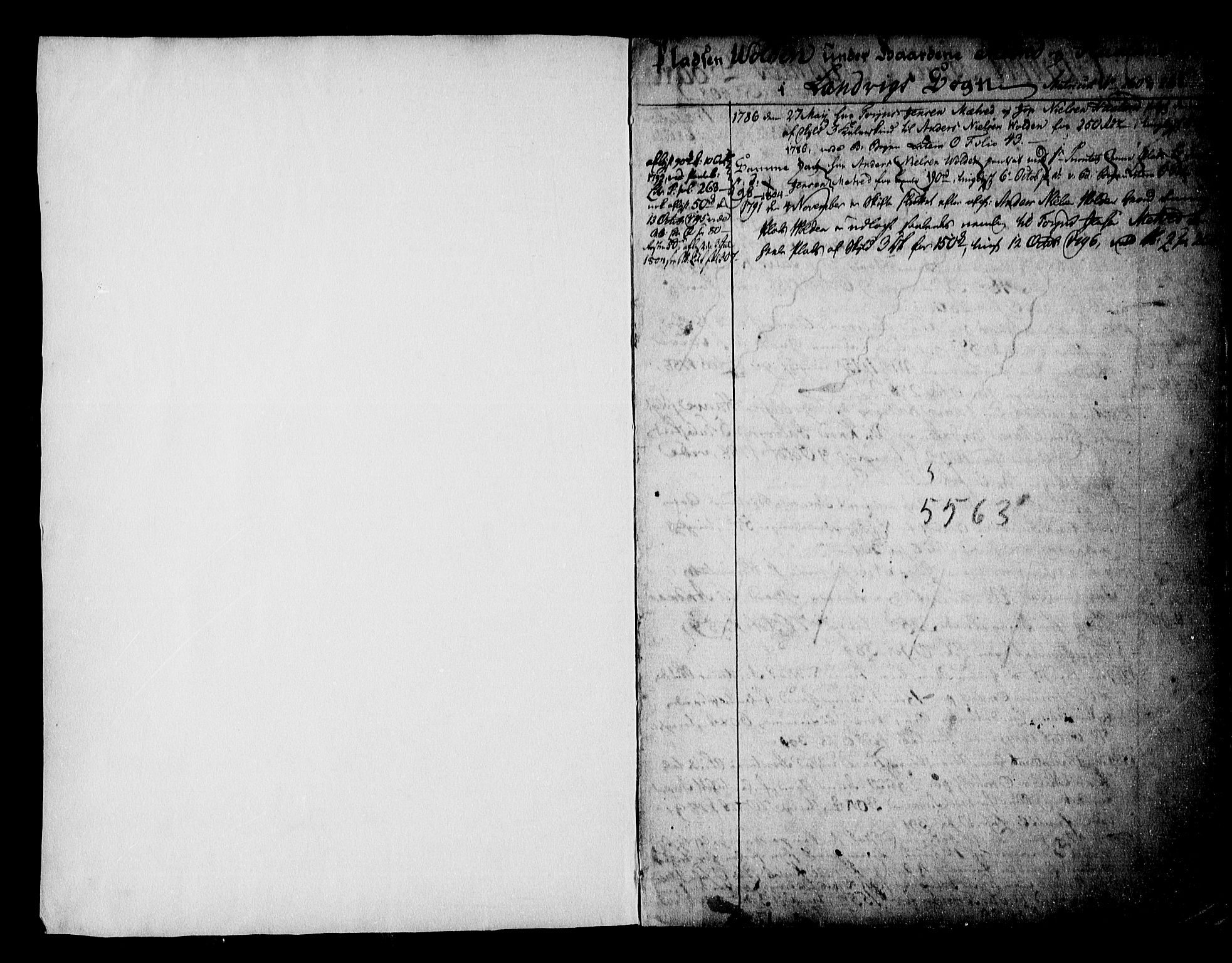 Nedenes sorenskriveri før 1824, SAK/1221-0007/G/Ga/L0008: Mortgage register no. 8, 1786-1799, p. 0-1