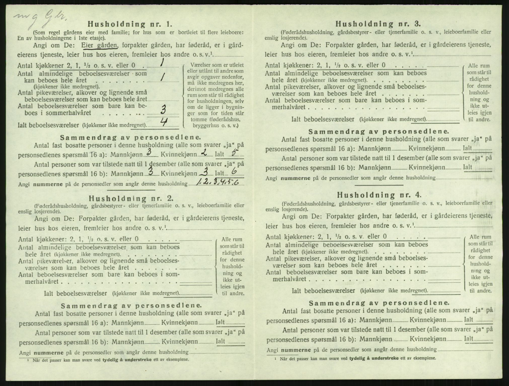 SAK, 1920 census for Fjære, 1920, p. 2102