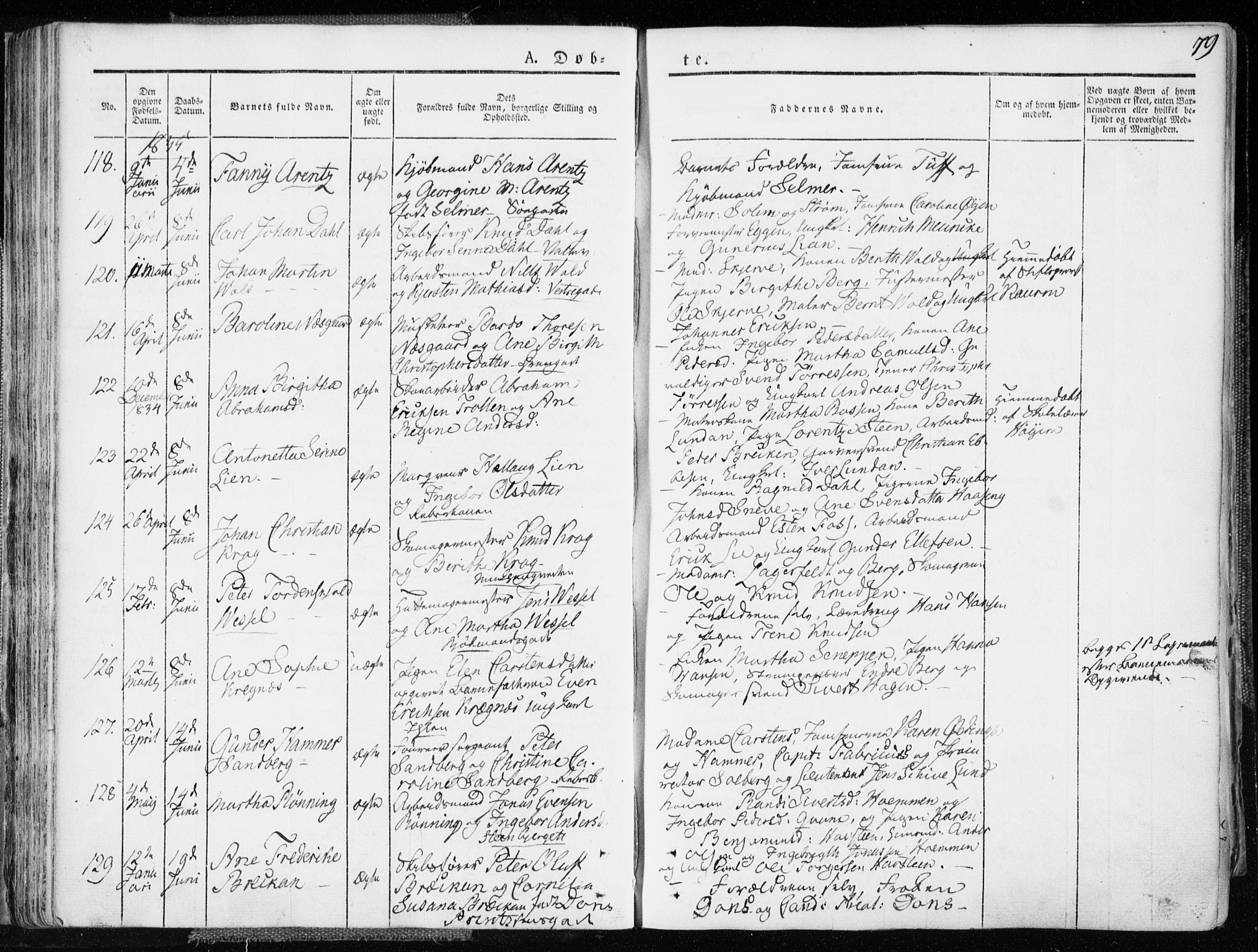 Ministerialprotokoller, klokkerbøker og fødselsregistre - Sør-Trøndelag, SAT/A-1456/601/L0047: Parish register (official) no. 601A15, 1831-1839, p. 79
