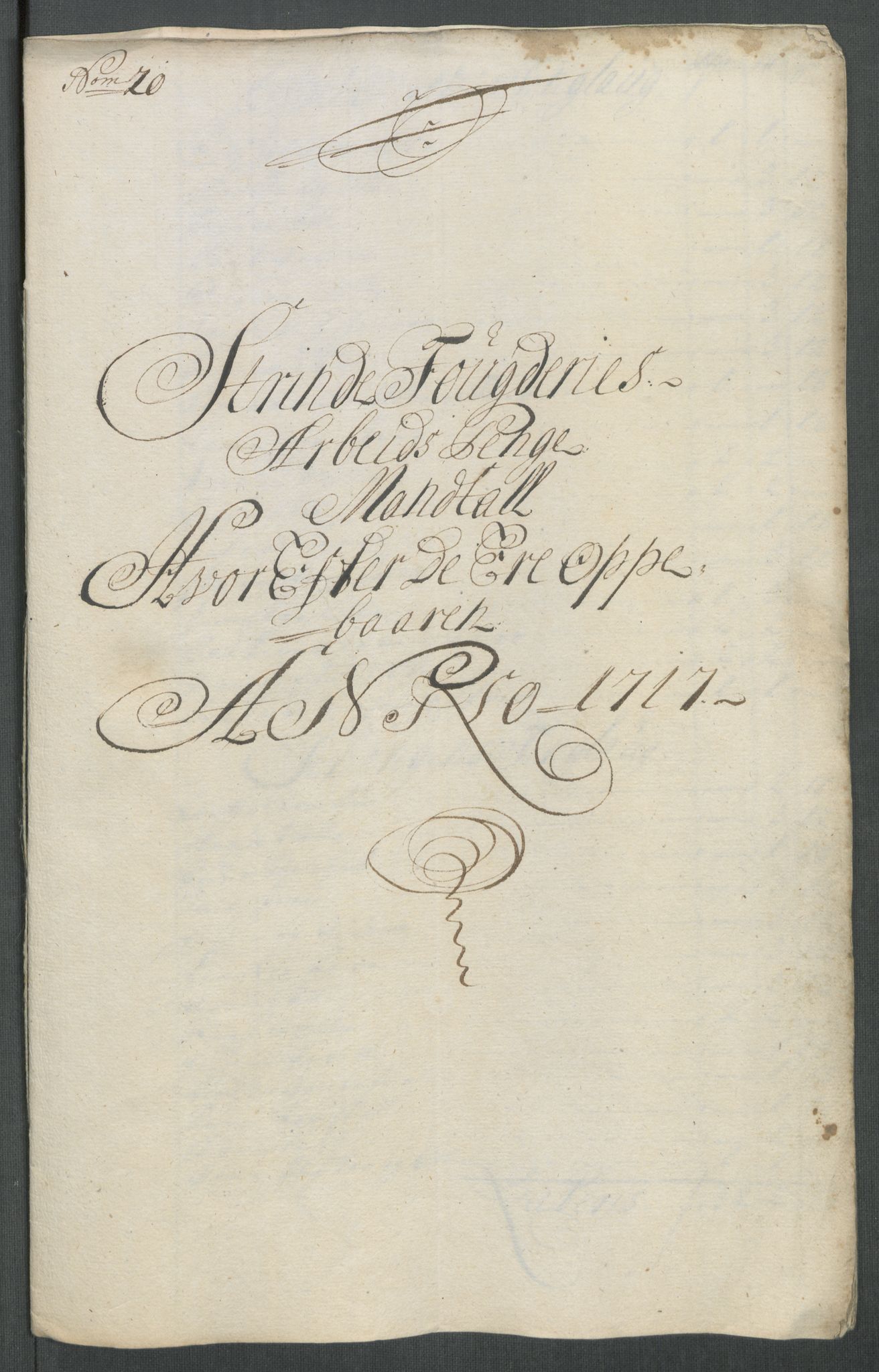 Rentekammeret inntil 1814, Reviderte regnskaper, Fogderegnskap, RA/EA-4092/R61/L4116: Fogderegnskap Strinda og Selbu, 1717-1718, p. 174