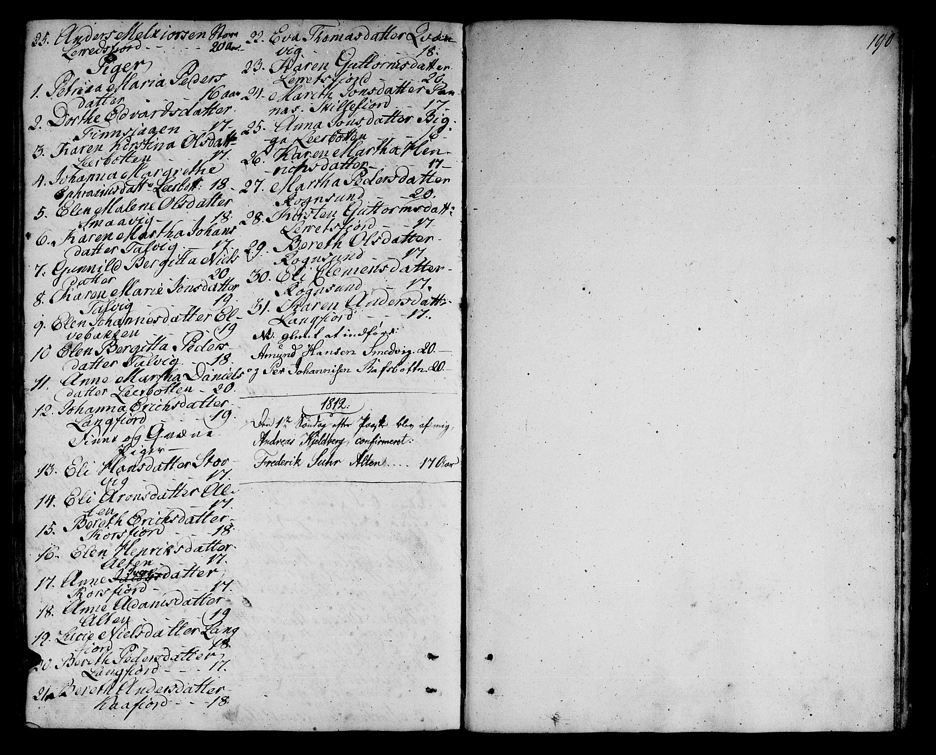 Talvik sokneprestkontor, SATØ/S-1337/H/Ha/L0006kirke: Parish register (official) no. 6, 1799-1812, p. 191