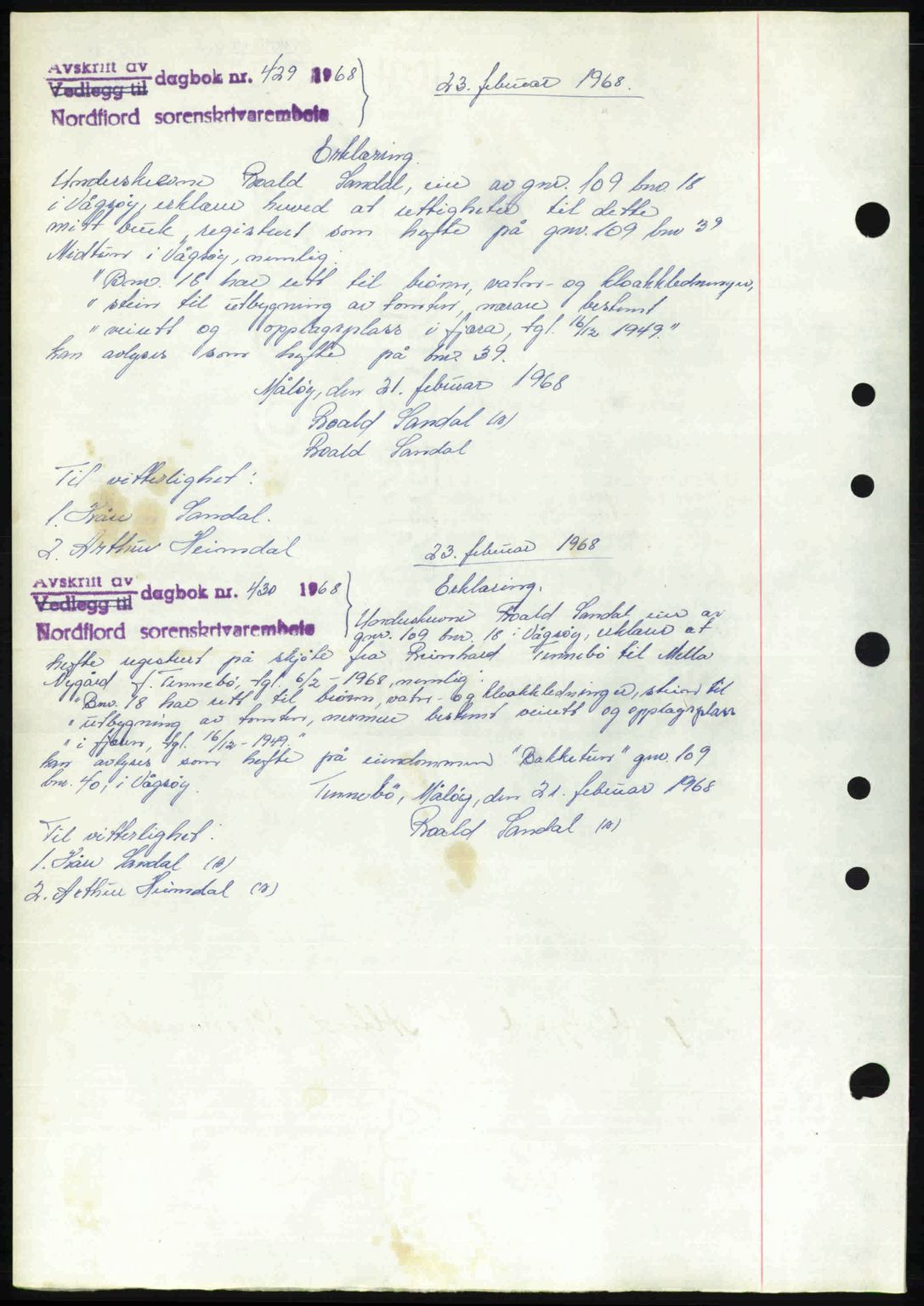Nordfjord sorenskriveri, SAB/A-2801/02/02b/02bj/L0016a: Mortgage book no. A16 I, 1949-1950, Diary no: : 1574/1949
