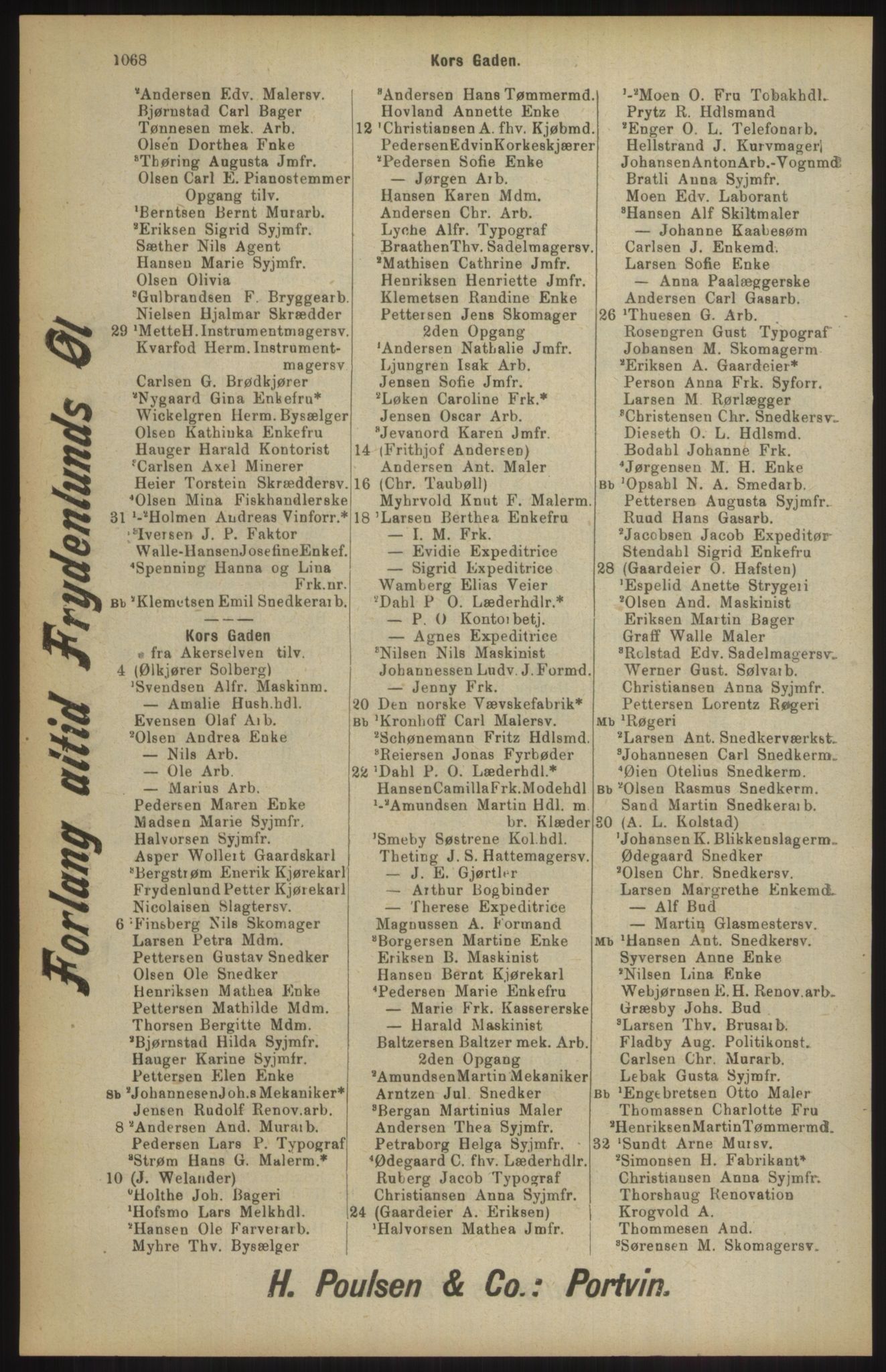 Kristiania/Oslo adressebok, PUBL/-, 1904, p. 1068