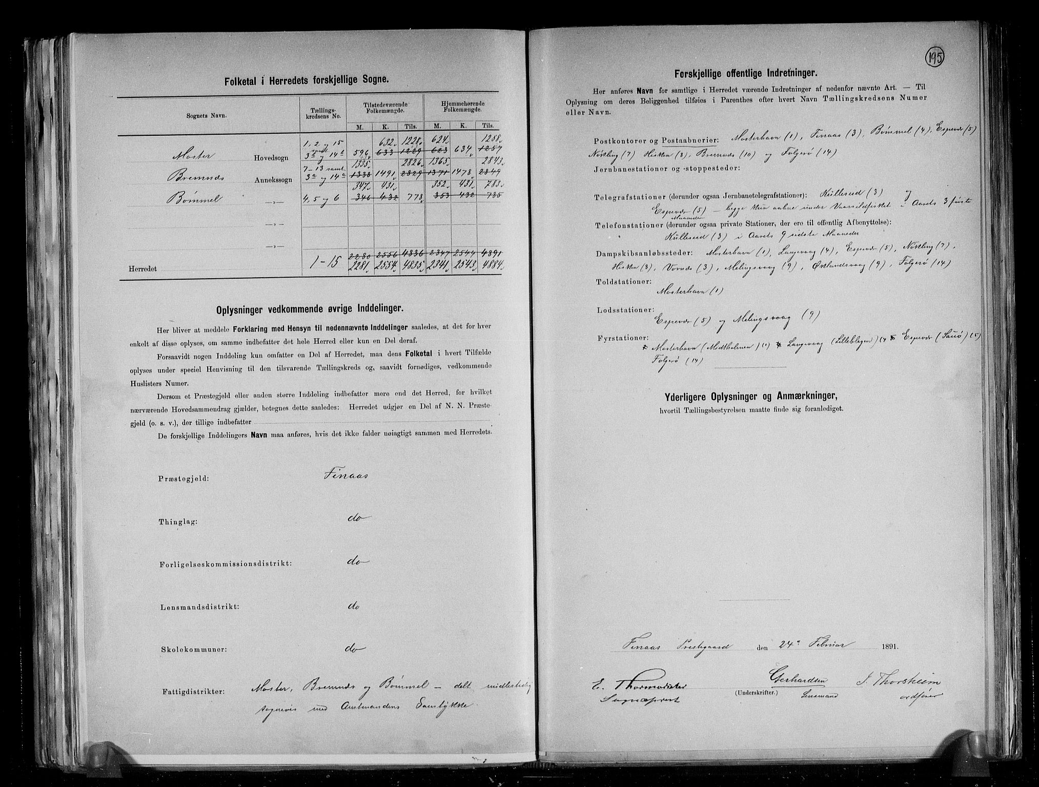 RA, 1891 census for 1218 Finnås, 1891, p. 3