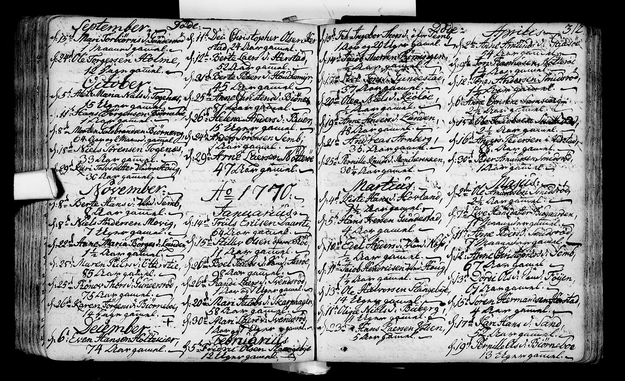 Nøtterøy kirkebøker, SAKO/A-354/F/Fa/L0002: Parish register (official) no. I 2, 1738-1790, p. 312