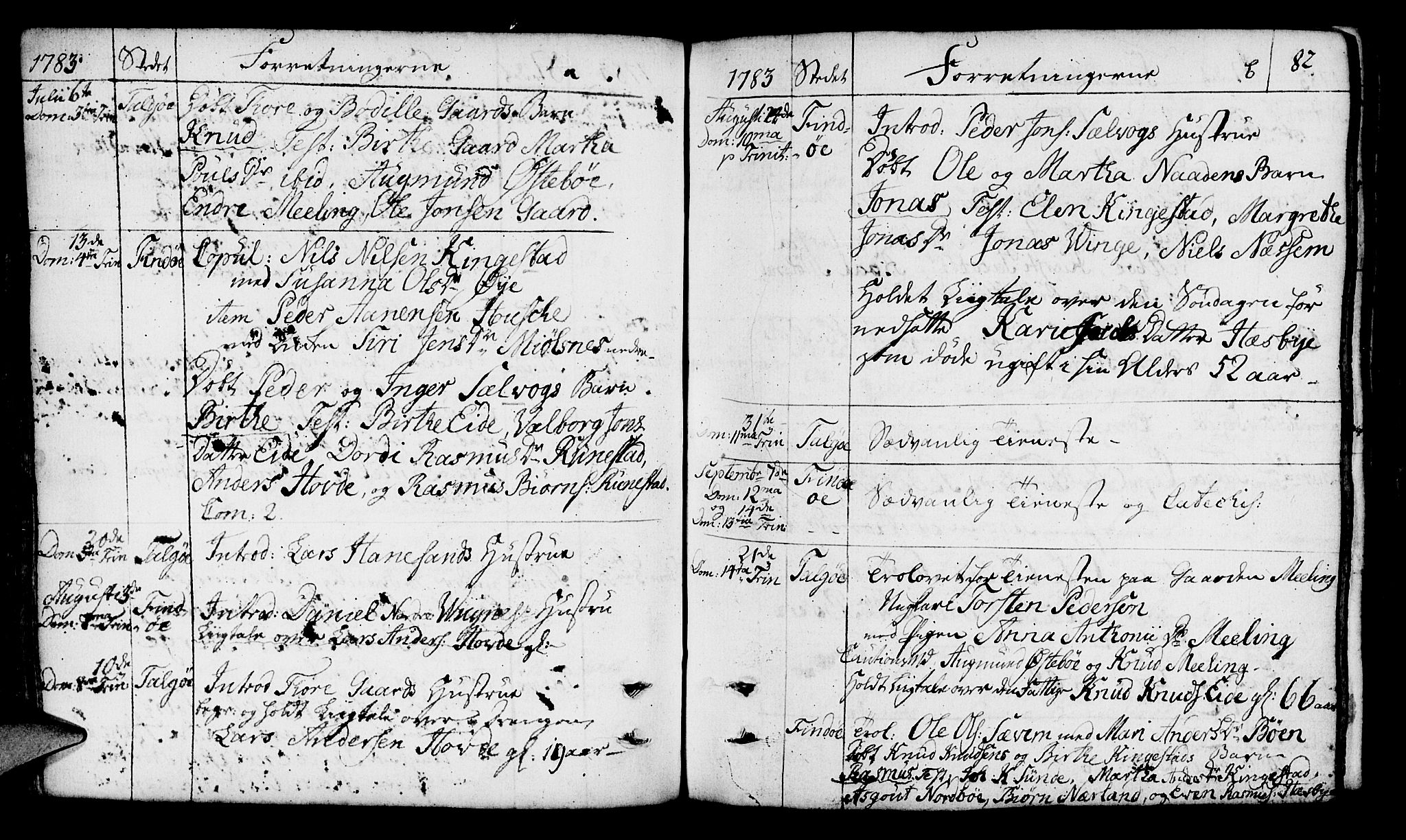Finnøy sokneprestkontor, SAST/A-101825/H/Ha/Haa/L0005: Parish register (official) no. A 5, 1773-1816, p. 82