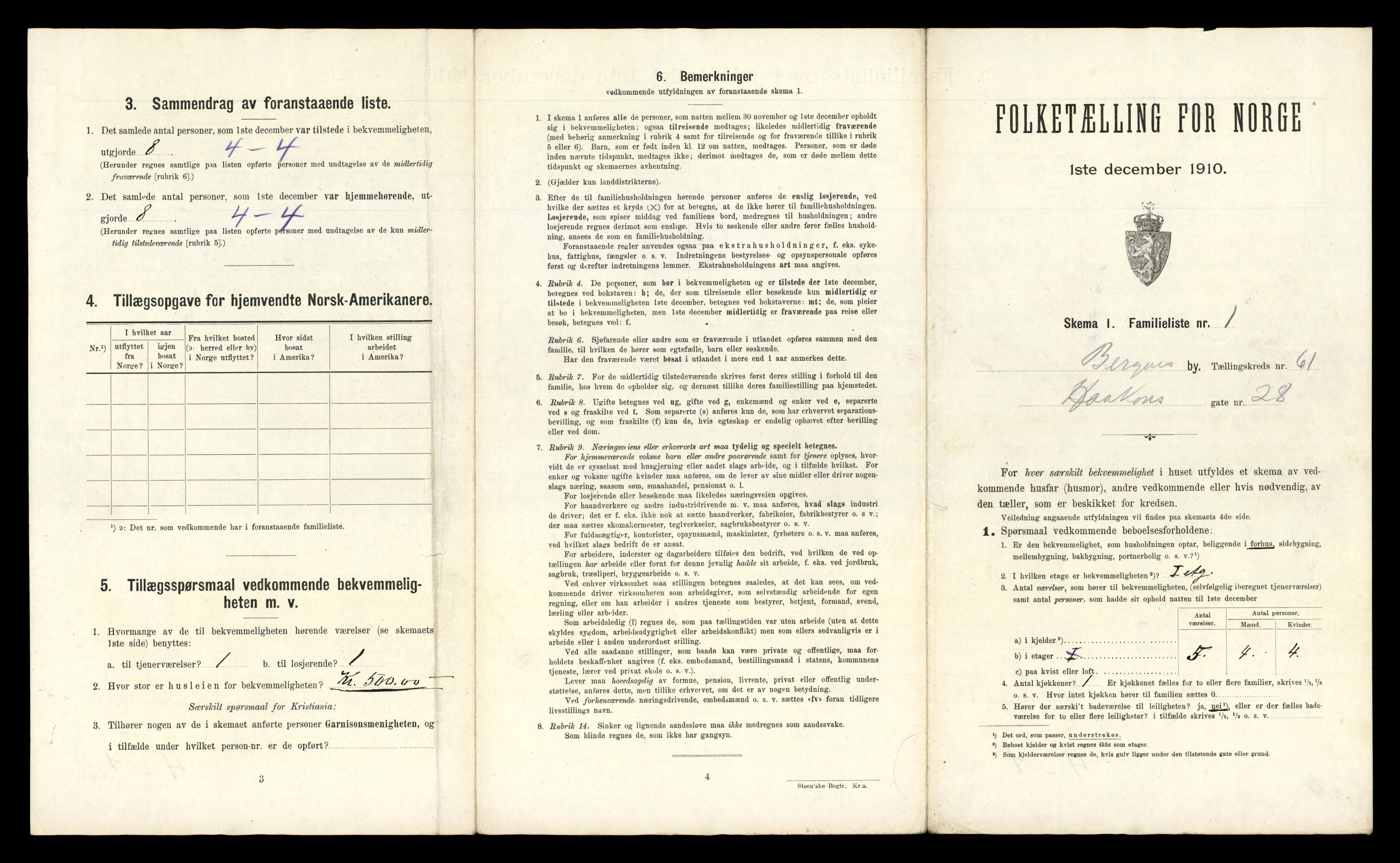 RA, 1910 census for Bergen, 1910, p. 21567