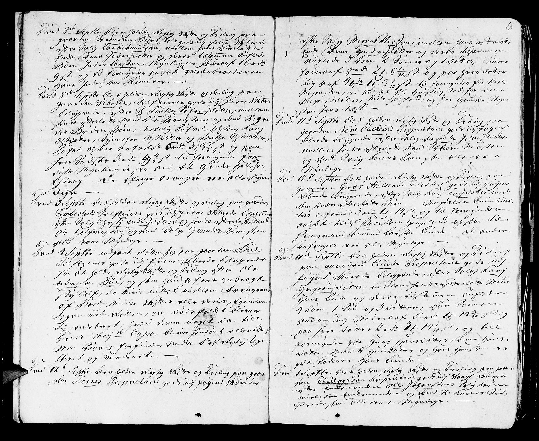 Stiftamtmannen i Bergen, AV/SAB-A-100006/F/Fd/Fdd/0001 / Lnr. 1970 - Sunnhordland, 1731-1745, p. 12b-13a