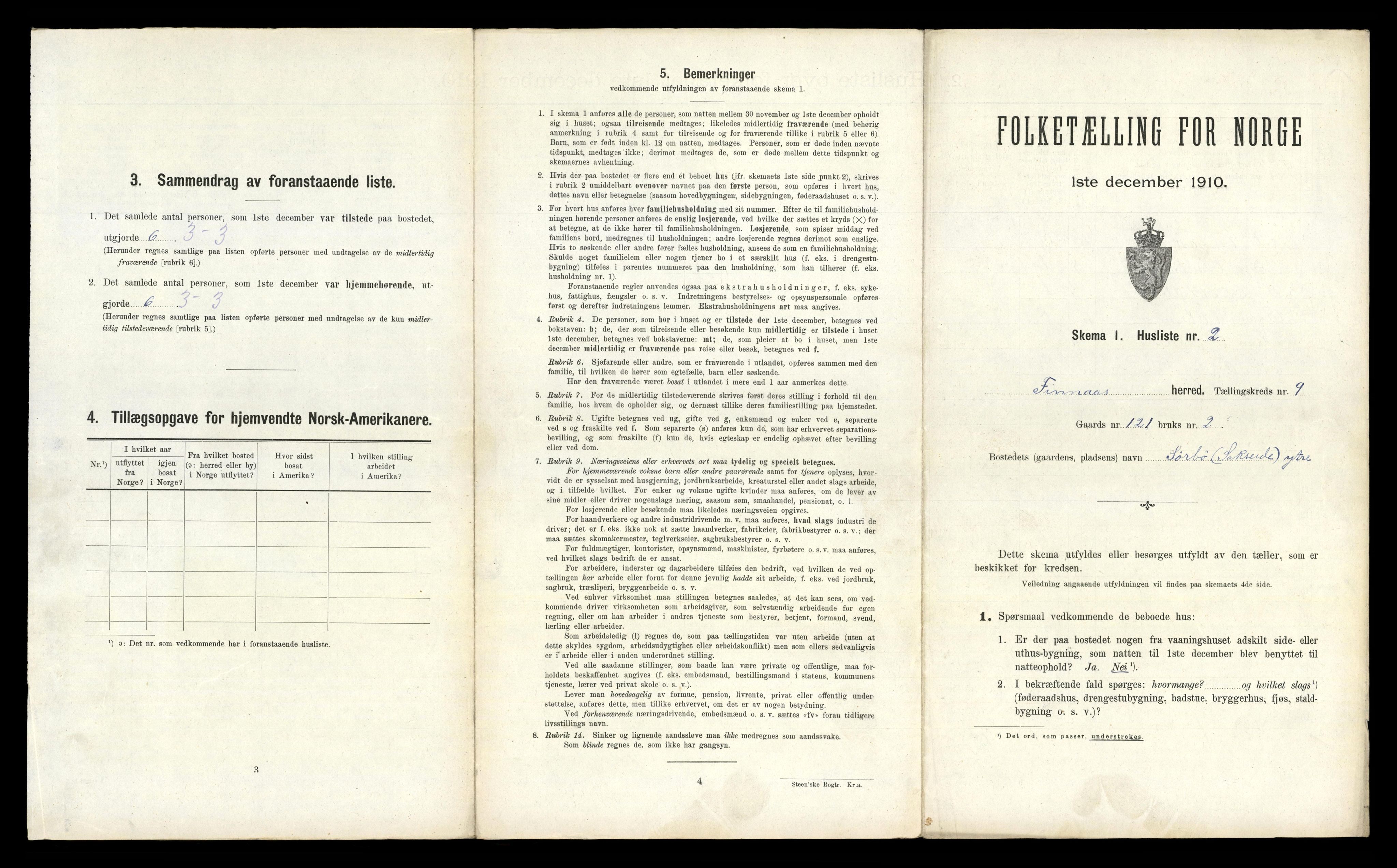 RA, 1910 census for Finnås, 1910, p. 992