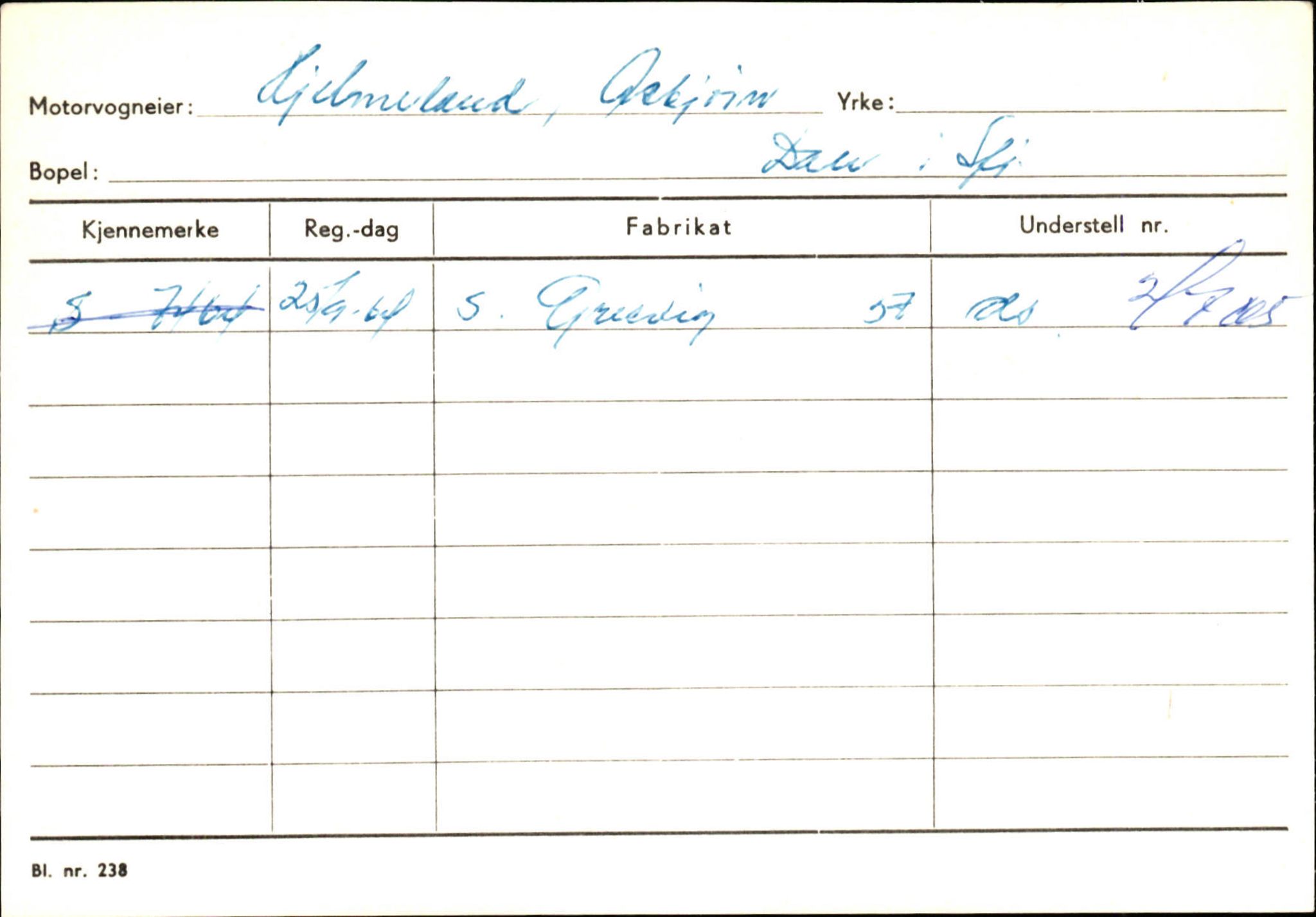 Statens vegvesen, Sogn og Fjordane vegkontor, SAB/A-5301/4/F/L0125: Eigarregister Sogndal V-Å. Aurland A-Å. Fjaler A-N, 1945-1975, p. 2035