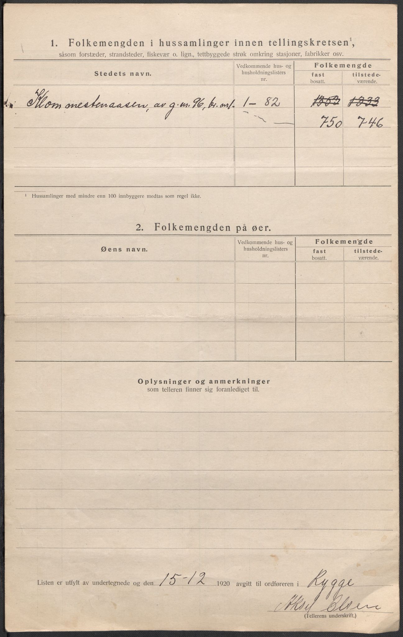 SAO, 1920 census for Rygge, 1920, p. 11