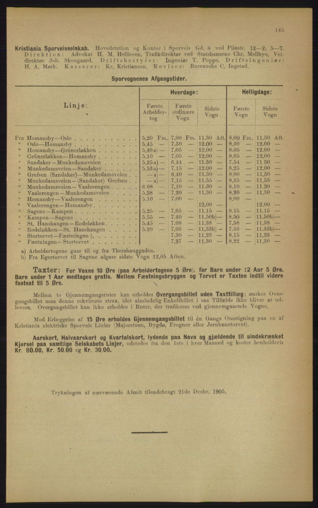 Kristiania/Oslo adressebok, PUBL/-, 1906, p. 145