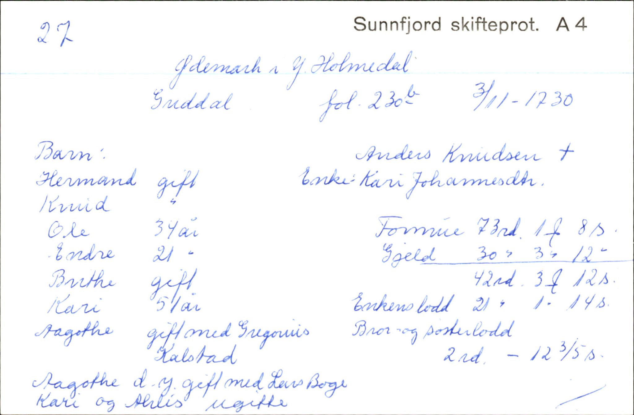 Skiftekort ved Statsarkivet i Bergen, SAB/SKIFTEKORT/003/L0003: Skifteprotokoll nr. 4-5, 1737-1751, p. 319