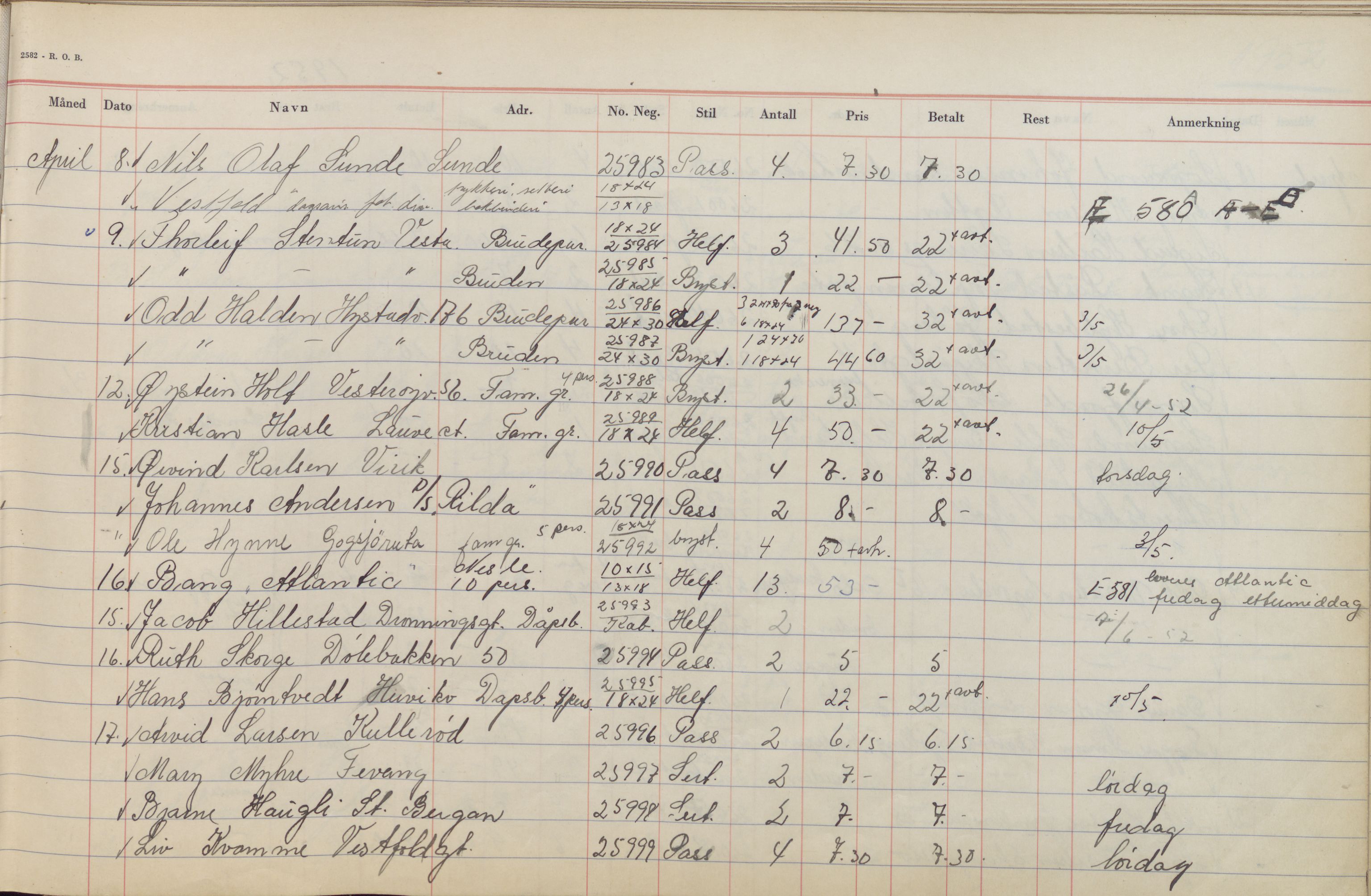 Pa 1494 - Jørgensen, Antonius. Fotograf, VEMU/A-2760/F/Fb, 1927-1984, p. 1572