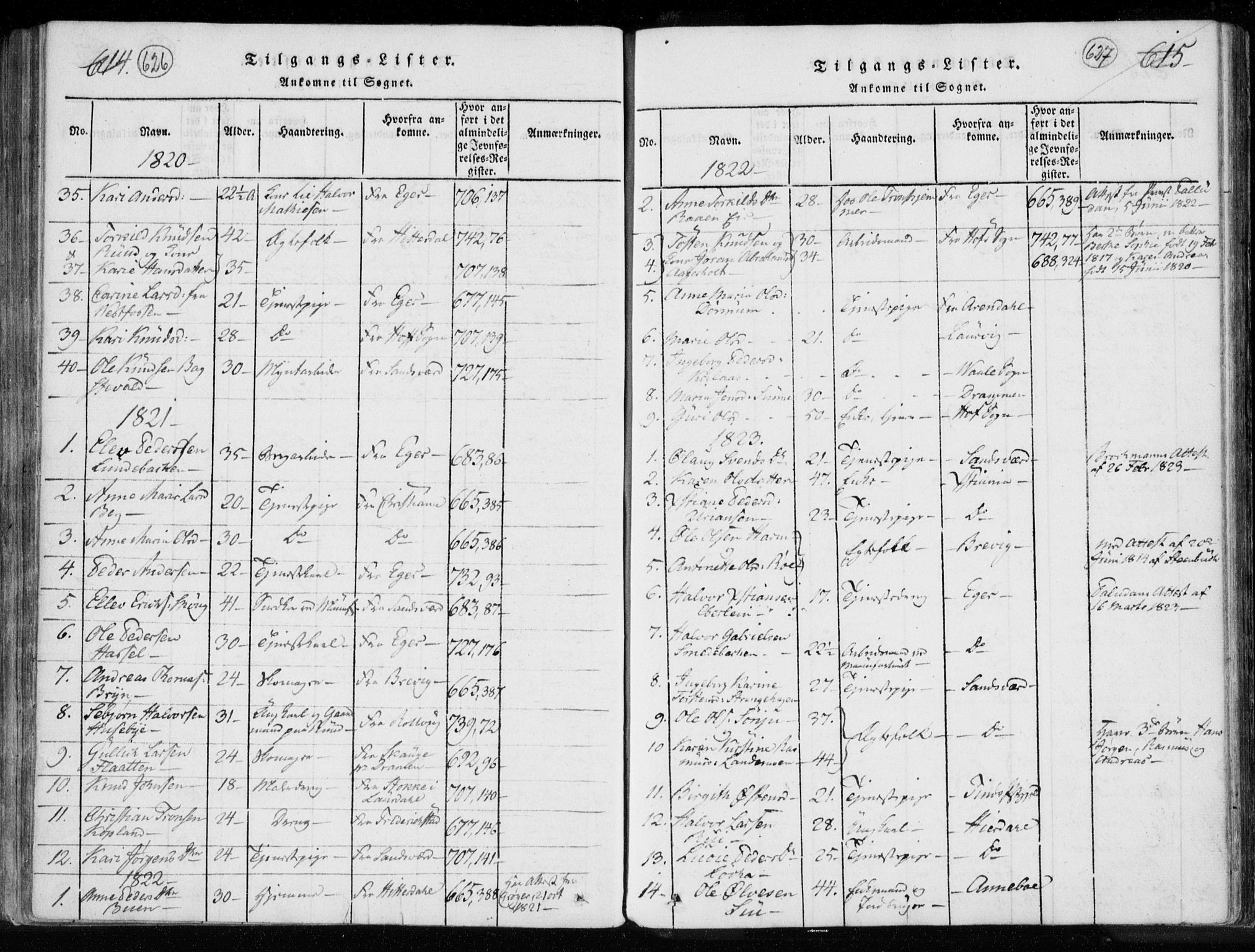 Kongsberg kirkebøker, SAKO/A-22/F/Fa/L0008: Parish register (official) no. I 8, 1816-1839, p. 626-627